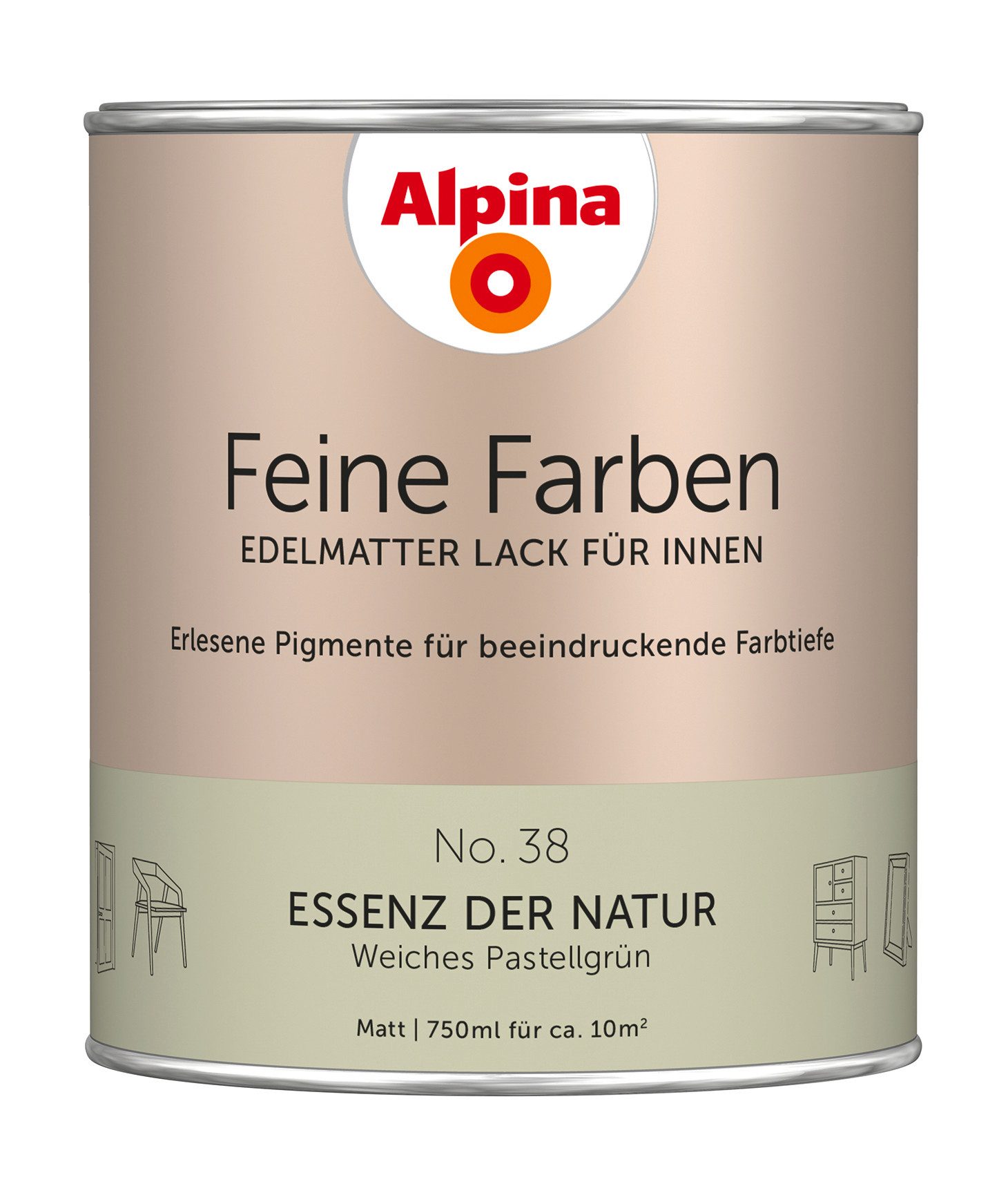 Alpina Lack Feine Farben Lack 750ml