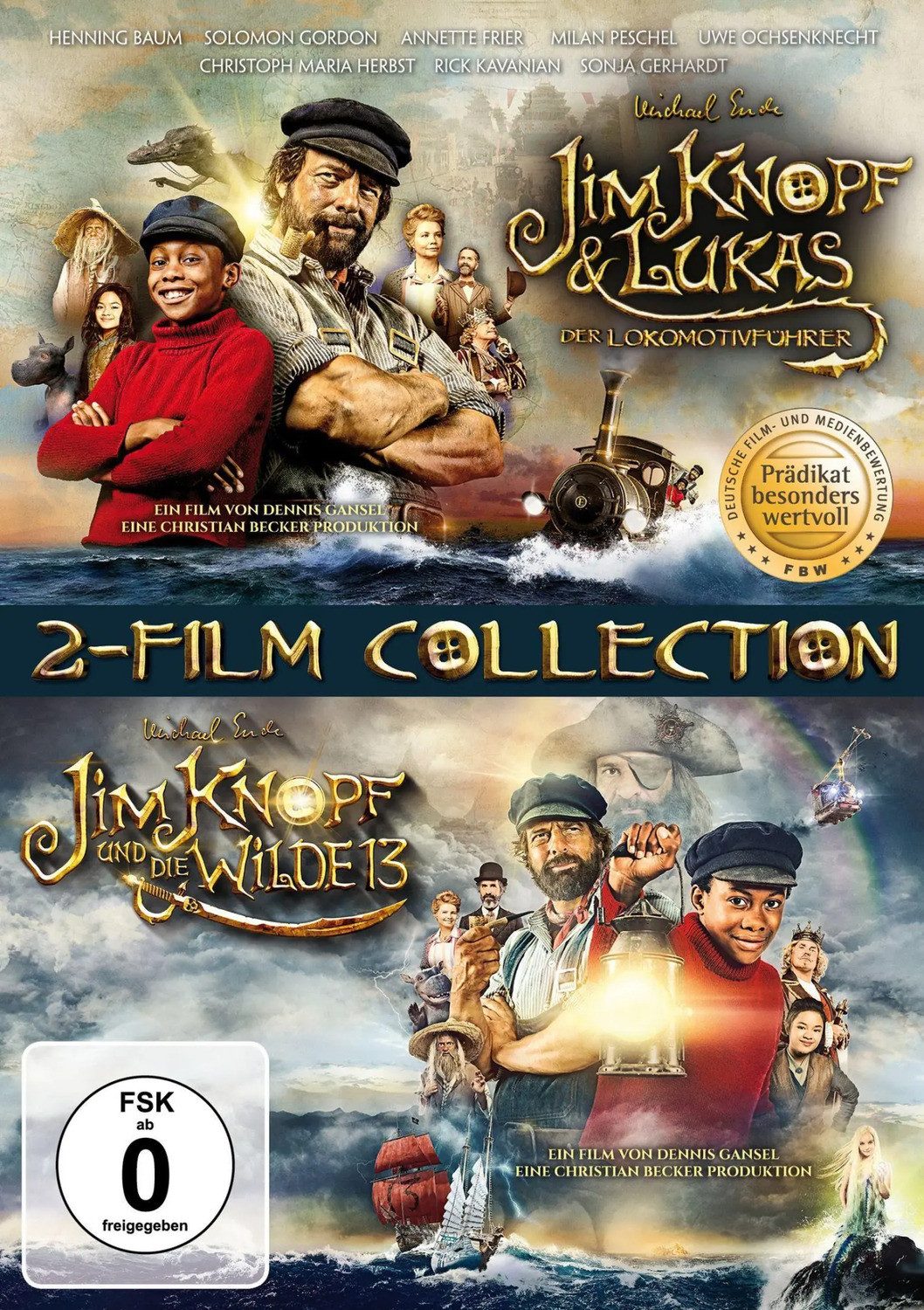 DVD Jim Knopf & Lukas der Lokomotivführer + Jim Knopf und die Wilde 13