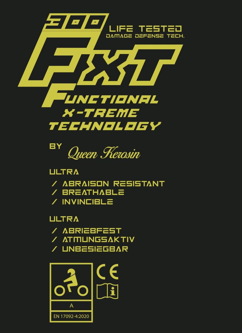 King Kerosin Protektorenhose Queen Kerosin Motorgear Underpant Damen Protektorenhose, Atmungsaktiv abriebfest