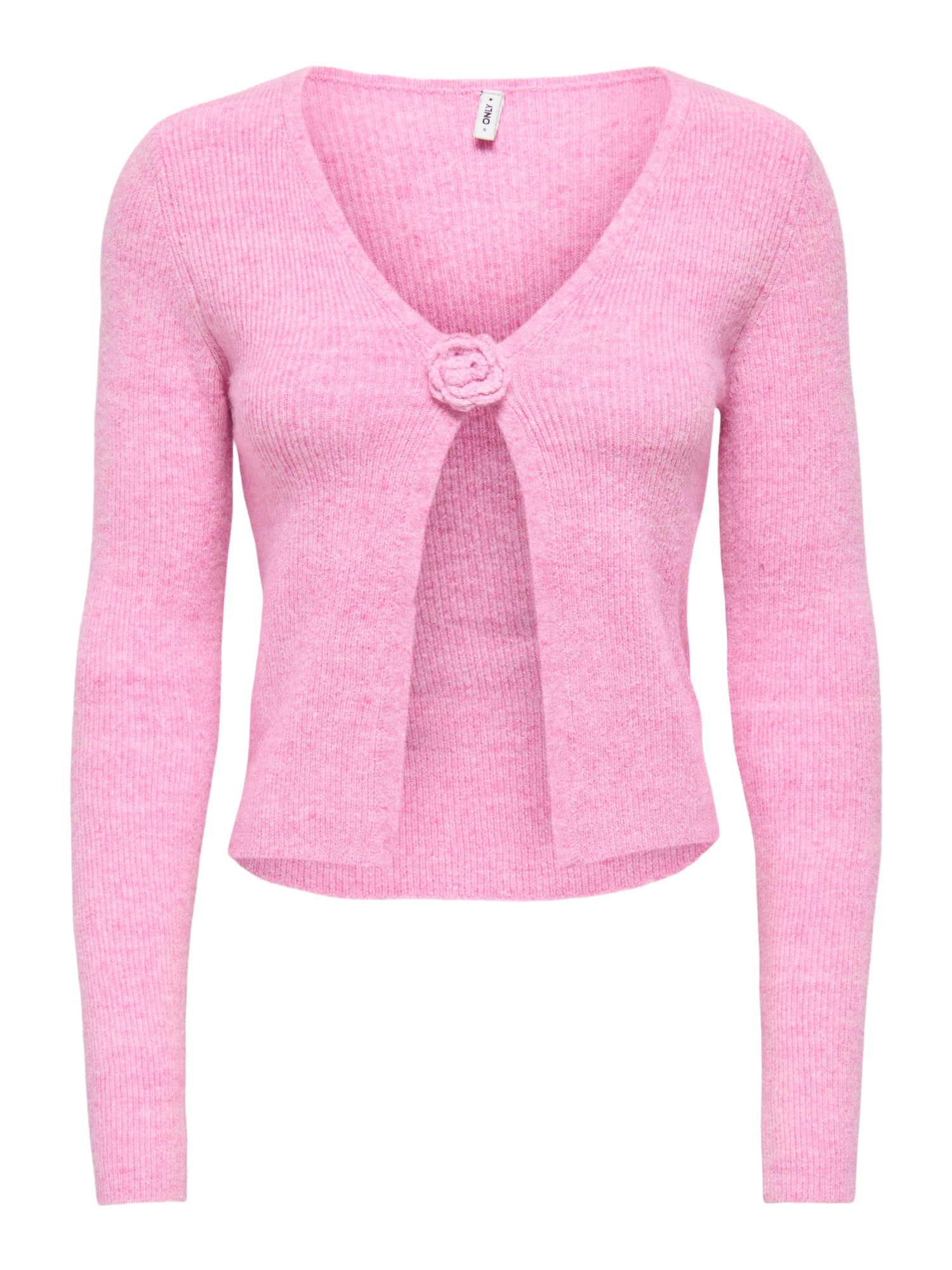 ONLY Kurzjacke 2026 4_PREFALL rosa,Casual,Polyester,Meliert,V-Ausschnitt,Langarm,Regular Fit