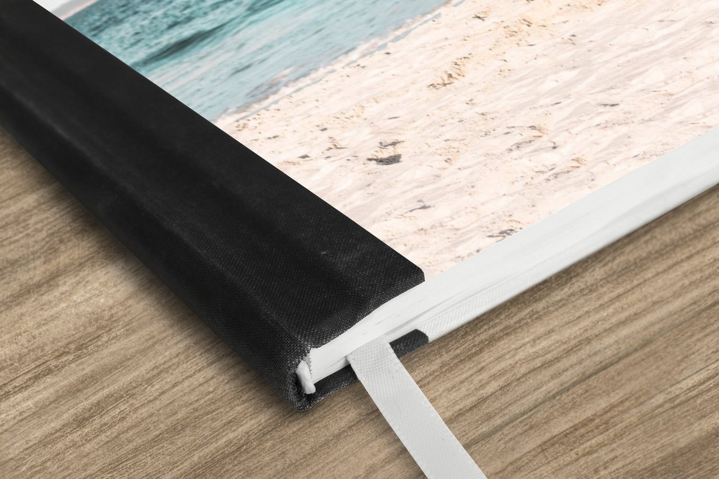 Thumbnail - MuchoWow Notizbuch Sonnenschirm - Strand - Meer - Wolken, Journal, Merkzettel, Tagebuch, Notizheft, A5, 98 Seiten, Haush...