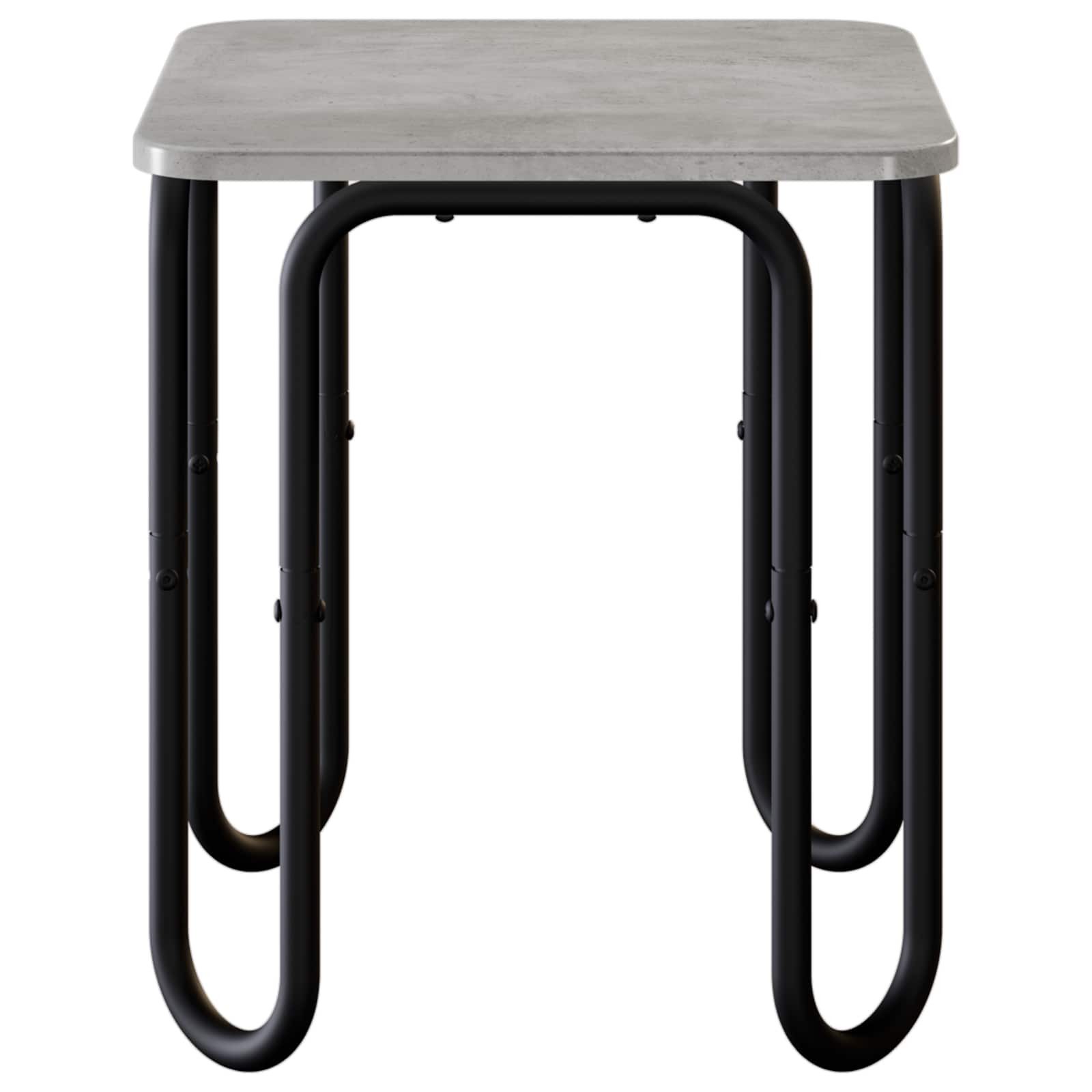 vidaXL Couchtisch Couchtisch Betongrau 40 x 40 x 45 cm Holzwerkstoff (1-St)
