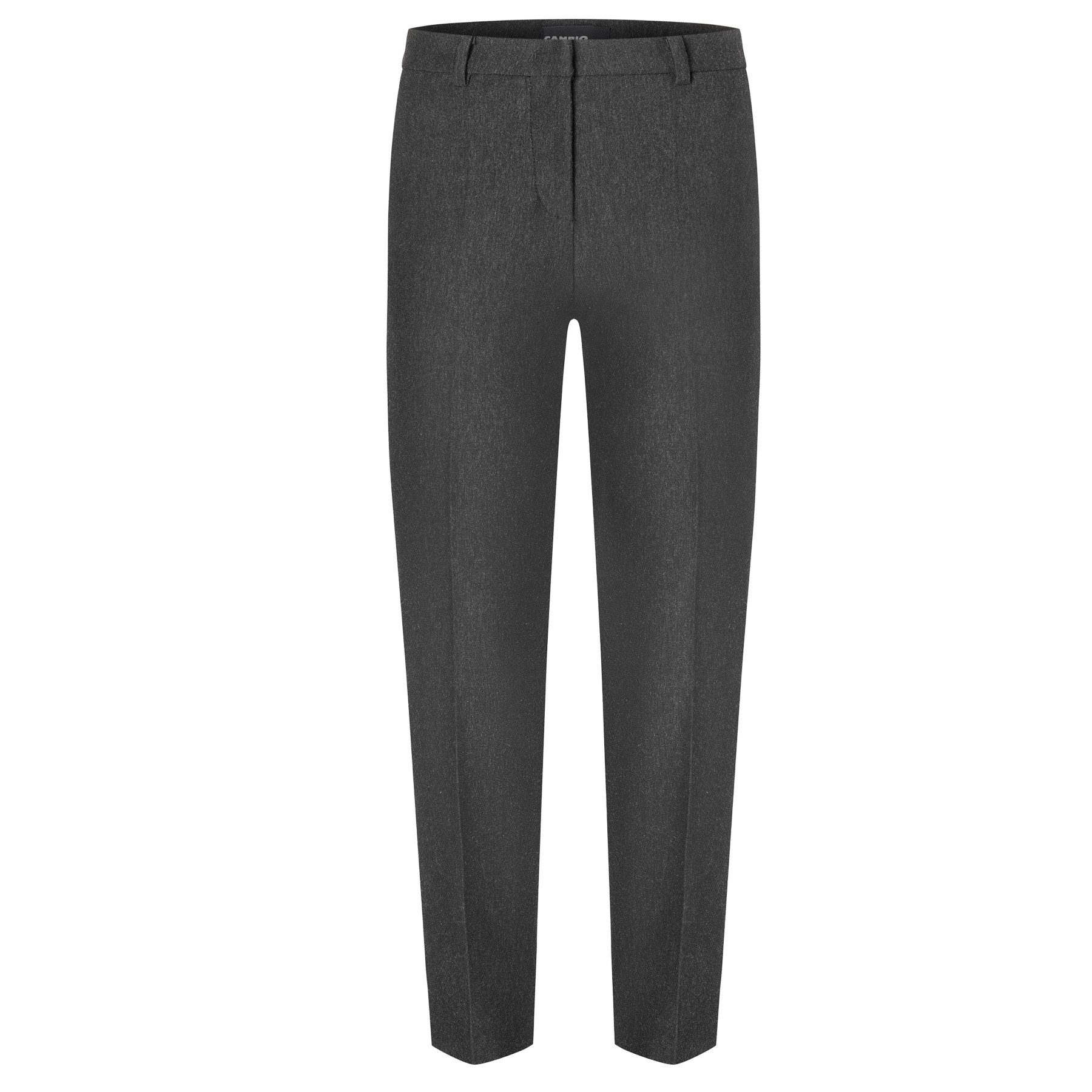 Cambio Stoffhose CAMBIO Hose KRYSTAL mit Viskose - Dark Grey Melange