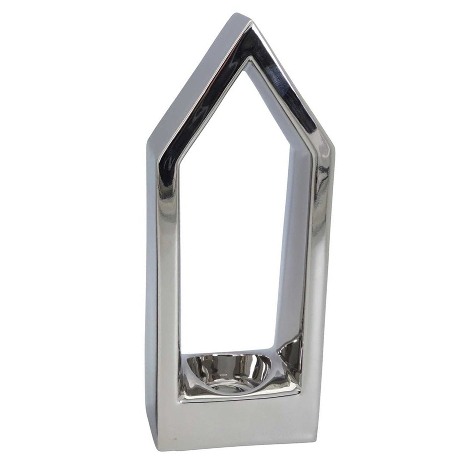 Kerzenhalter HausKerzenHalter ArgenT - Keramik - 12x6x20,5 cm
