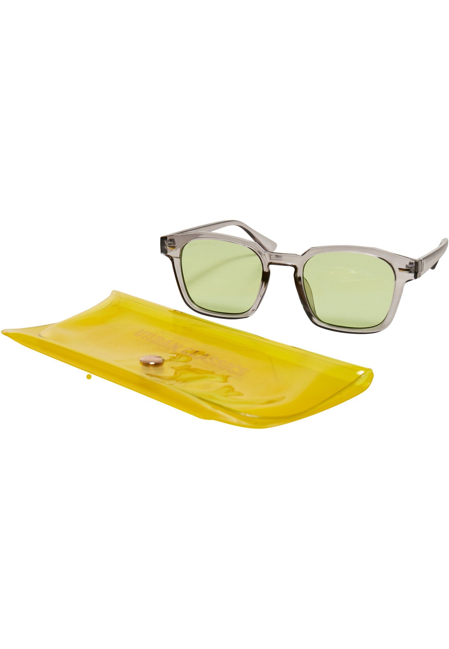 URBAN CLASSICS Sonnenbrille Unisex Sunglasses Maui With Case grey/yellow