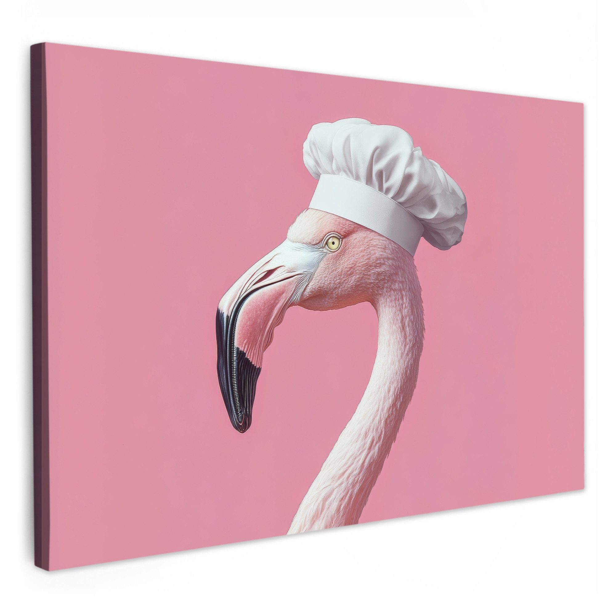 OneMillionCanvasses® Leinwandbild Flamingo - Rosa - günstig online kaufen