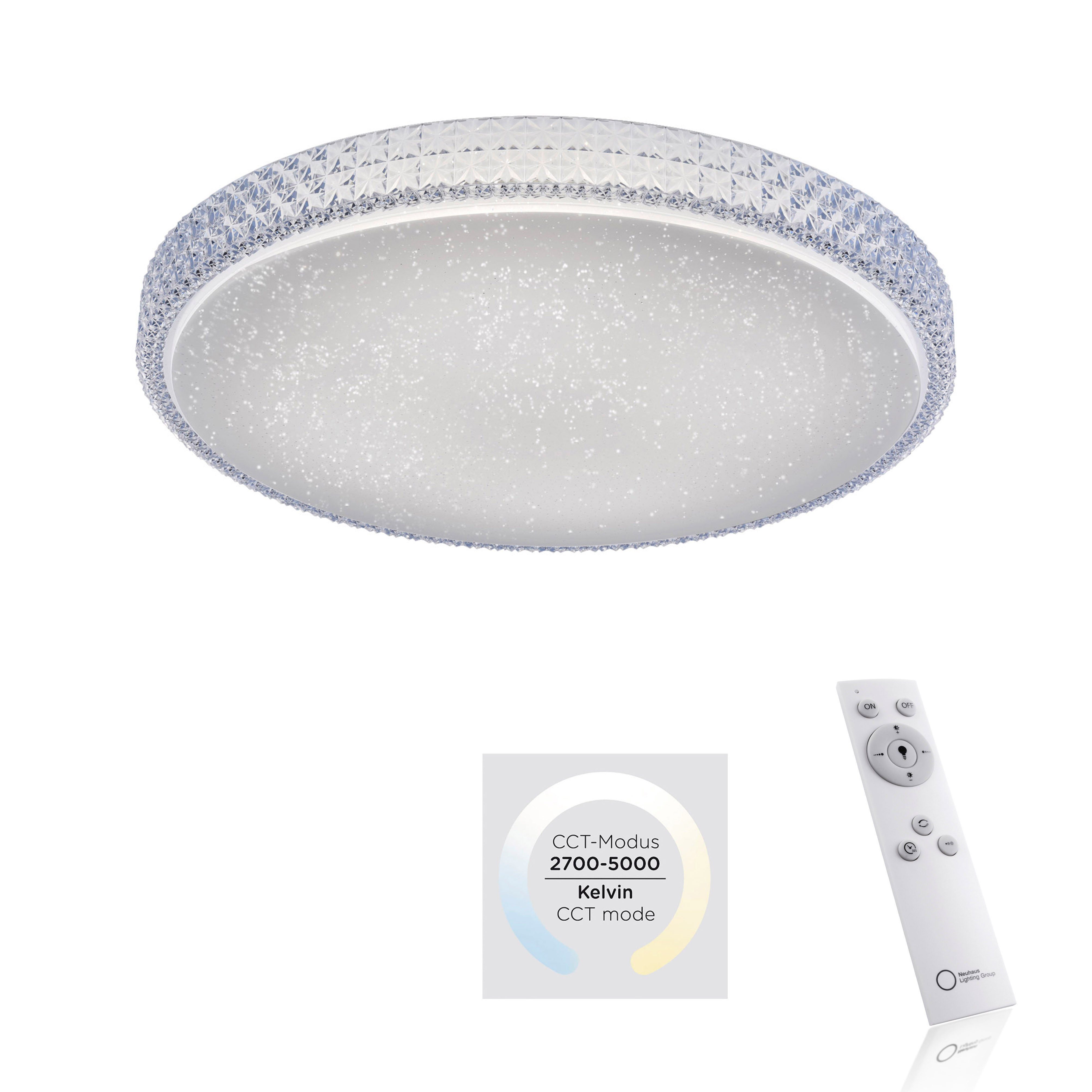 JUST LIGHT Deckenleuchte FRIDA, Fernbedienung, Infrarot inkl., Memory, nach günstig online kaufen