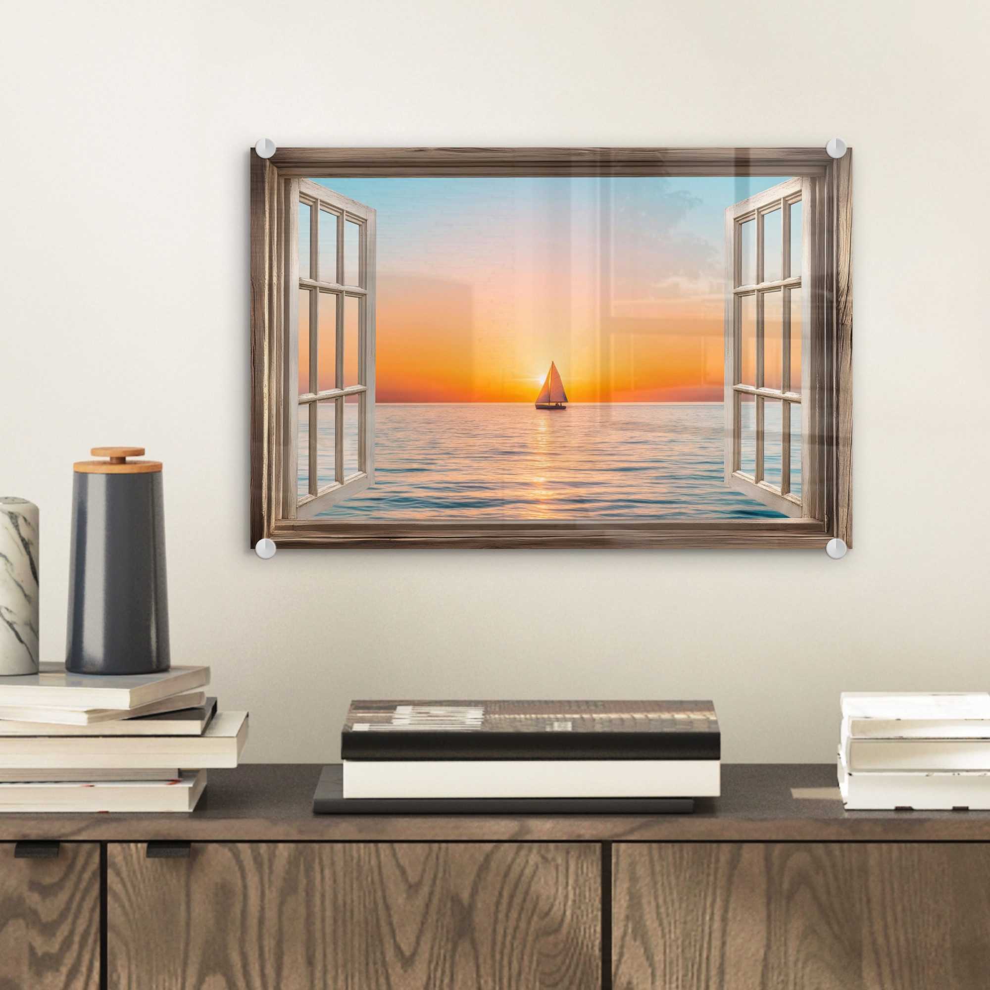MuchoWow Acrylglasbild Transparenter Blick - Meer günstig online kaufen