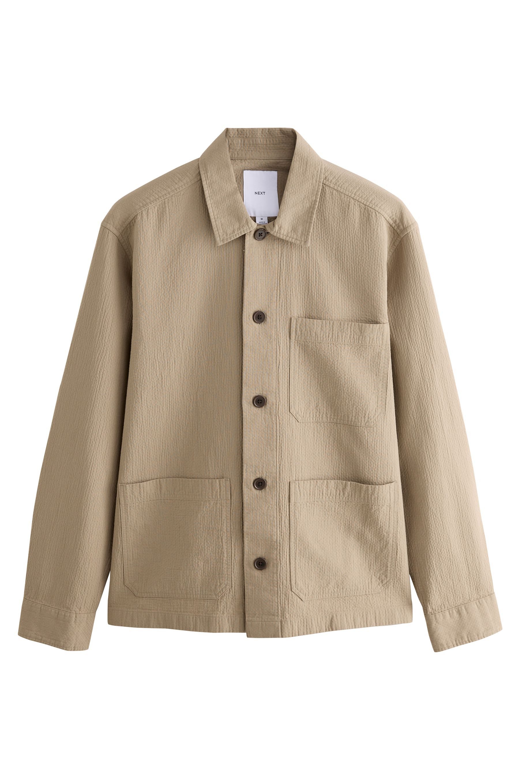 Hemdjacke Hemdjacke aus Seersucker 100 % Baumwolle