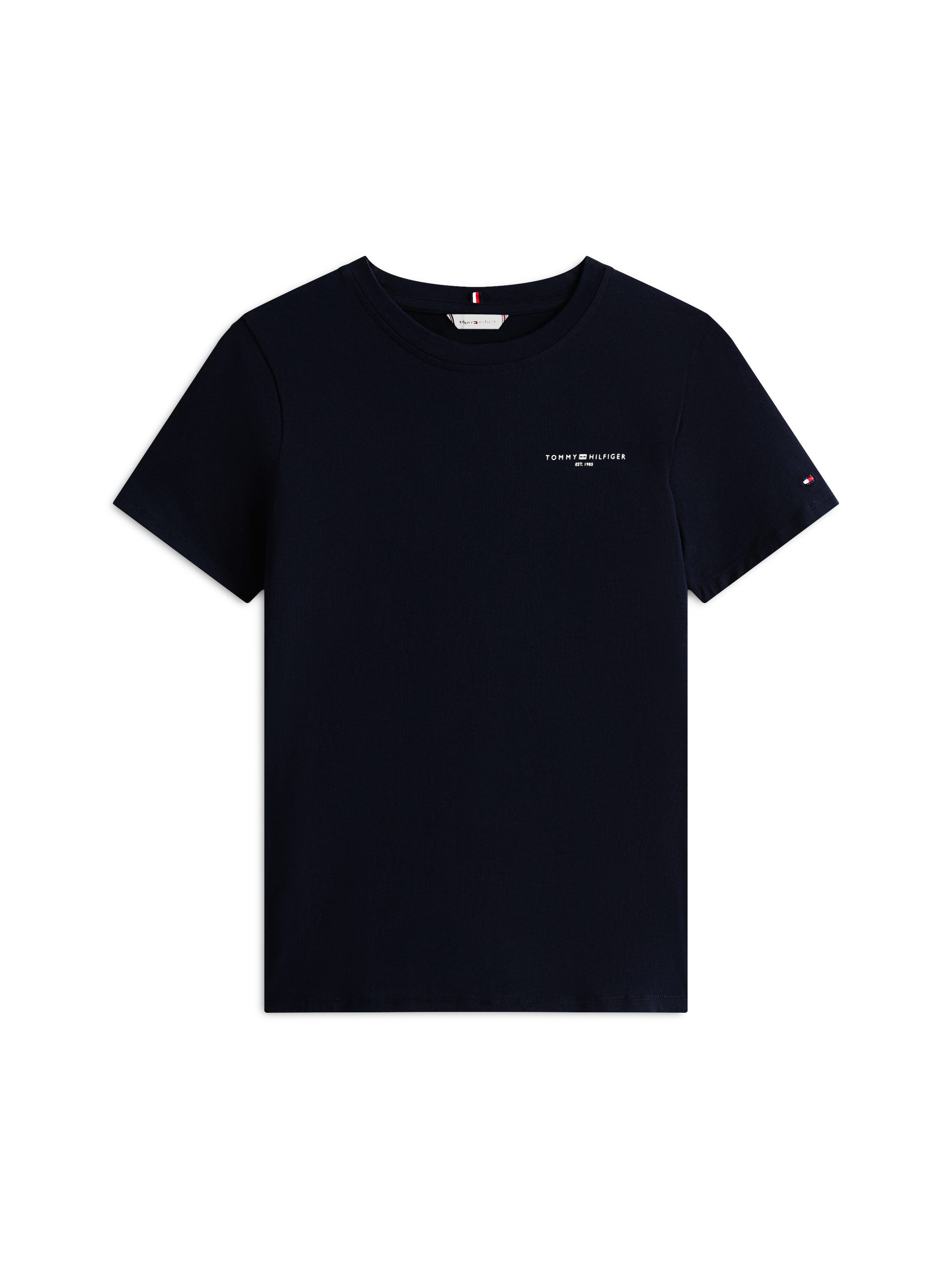 Tommy Hilfiger Rundhalsshirt 1985 REG MINI CORP LOGO C-NK SHORT SLEEVE mit Tommy Hilfiger Logoschriftzug und Bestickung – Bild 5 von 5