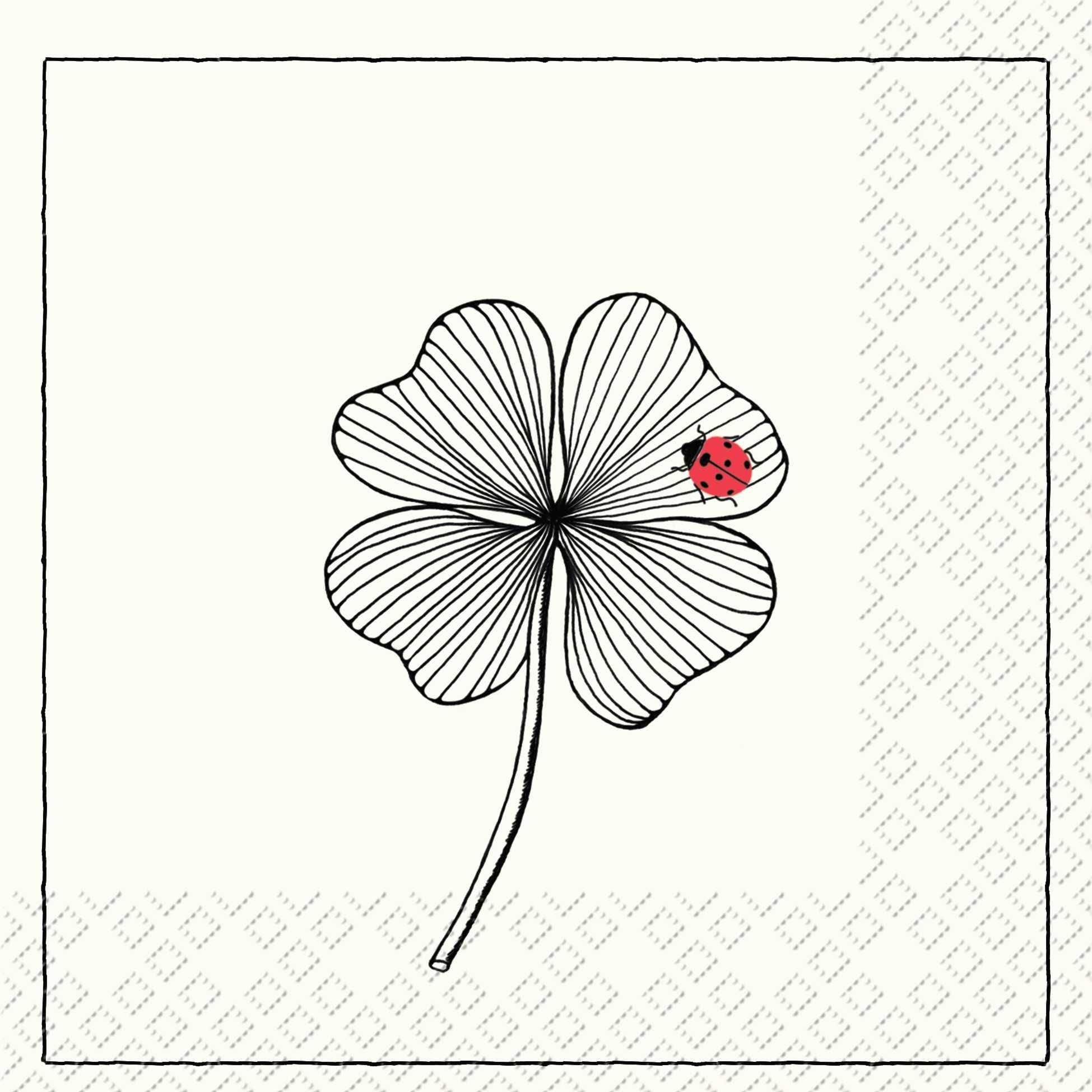 stewo Papierserviette STEWO 2572 5279 70 Lunchservietten Glück - 33 x 33 cm, 20 Stück
