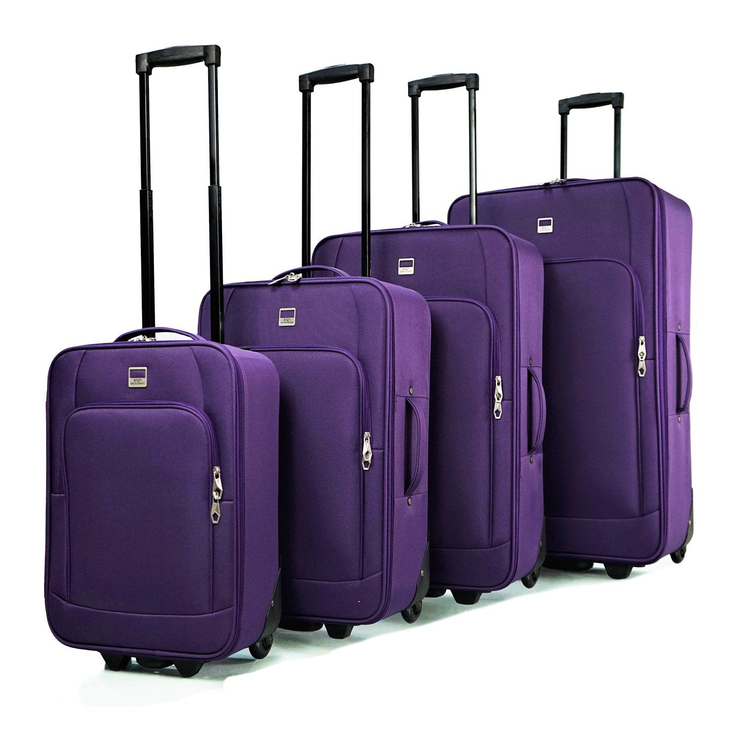 SIGN German Design Kofferset Stoffkoffer (4er Set) 2er Rollen leichter Koff günstig online kaufen