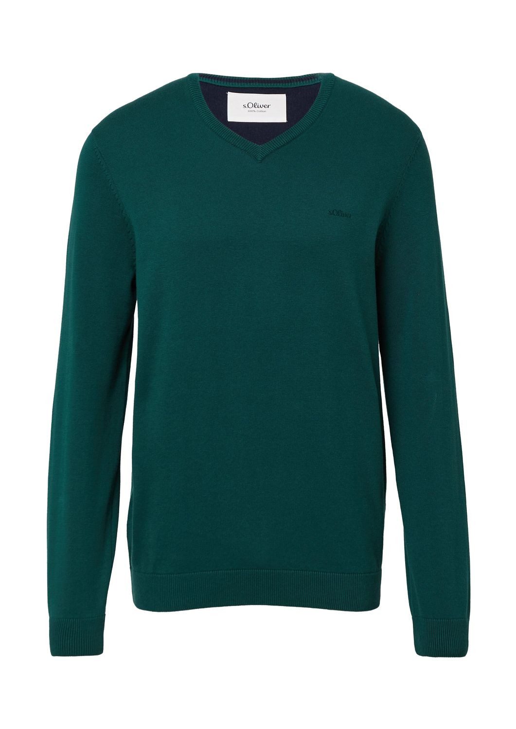 s.Oliver V-Ausschnitt-Pullover Pullover (1-tlg) V-Ausschnitt, langarm, günstig online kaufen