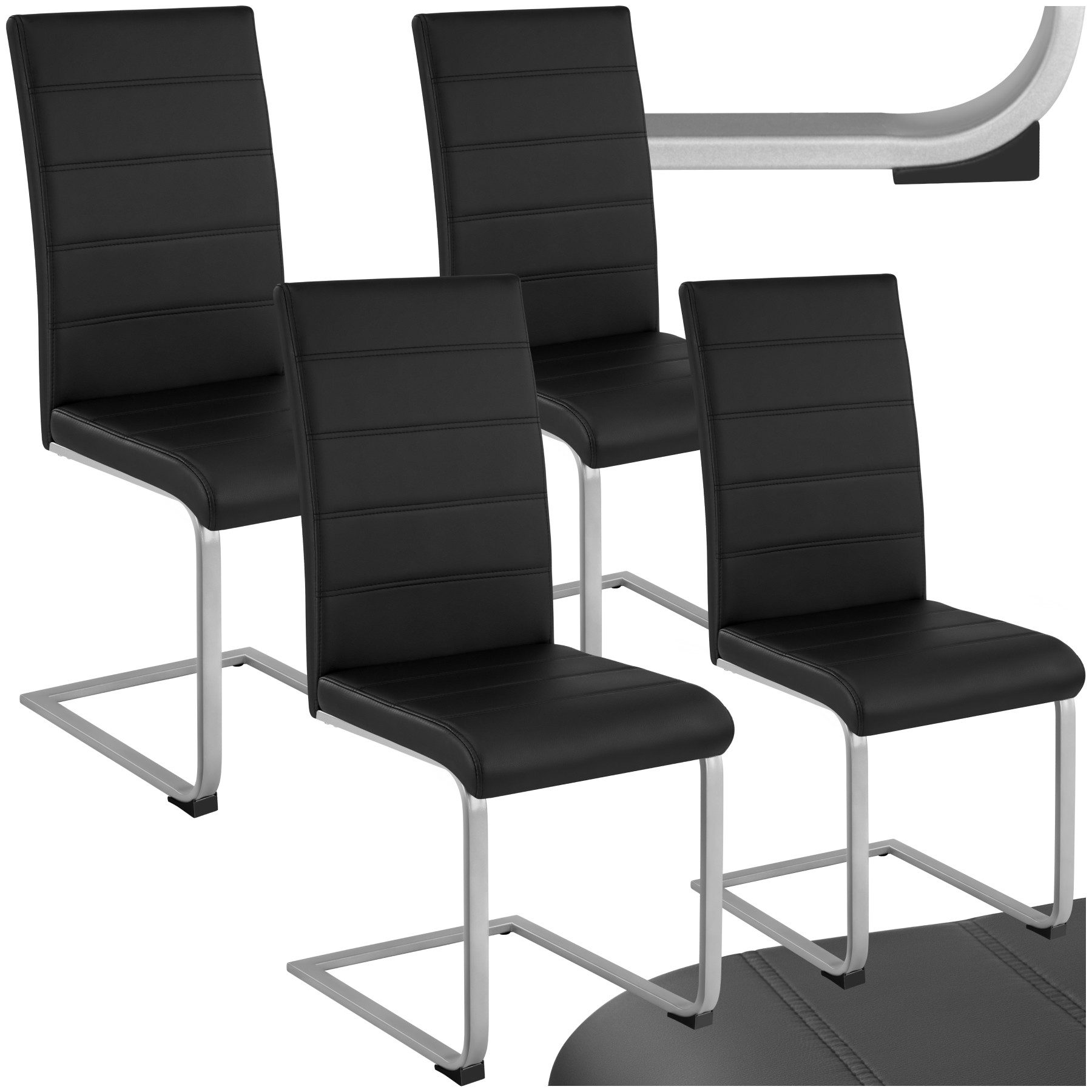 tectake Esszimmerstuhl Set Schwingstuhl (Set, 4 günstig online kaufen