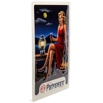 Petromax Metallschild Werbeschild Blechschild im Retro Stil Fanartikel Fanartikel, (px-retro), Männergeschenk geprägt