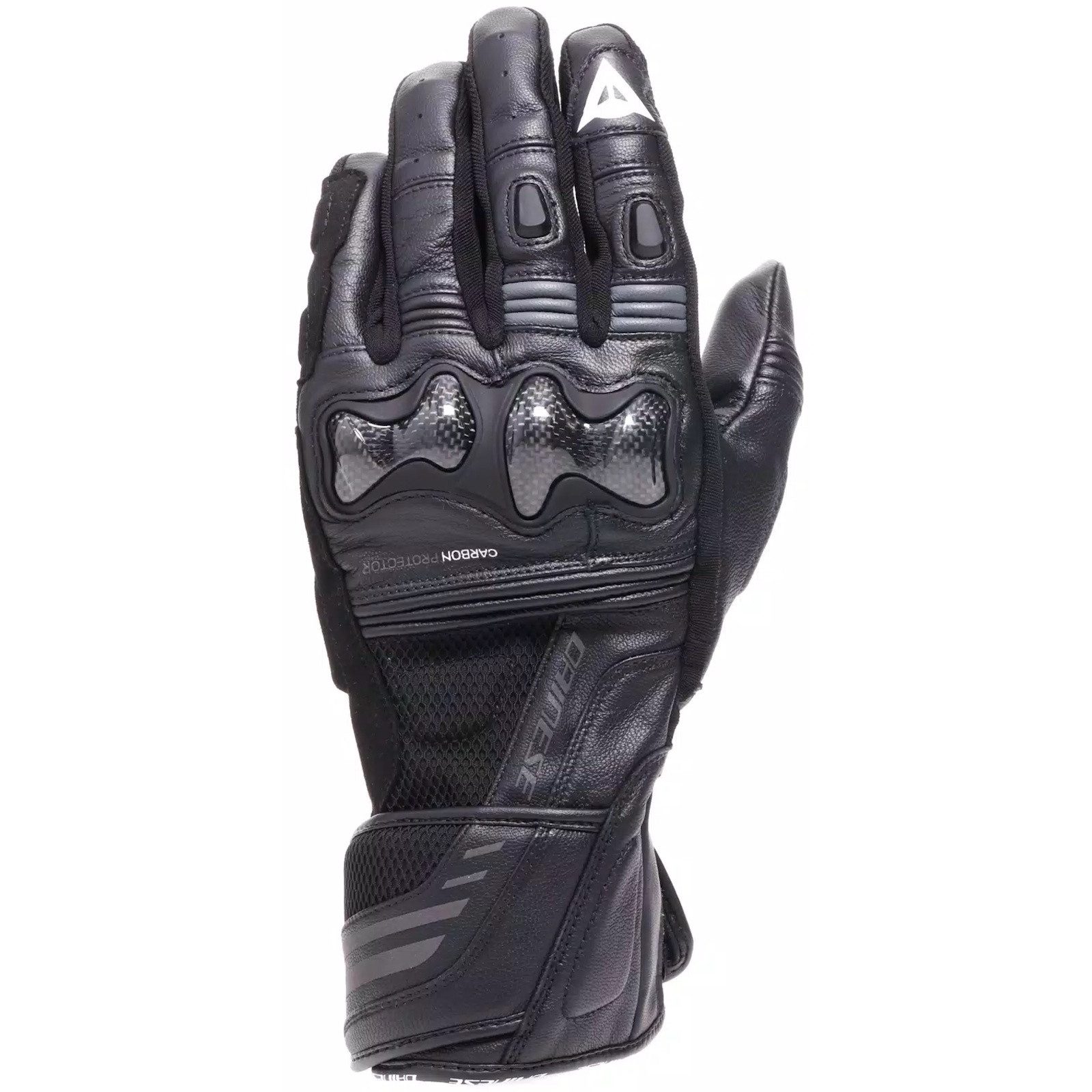 Dainese Motorradhandschuhe Dainese Reacto Carbon Long Motorradhandschuhe Schwarz / Anthrazit 3XL atmungsaktiv