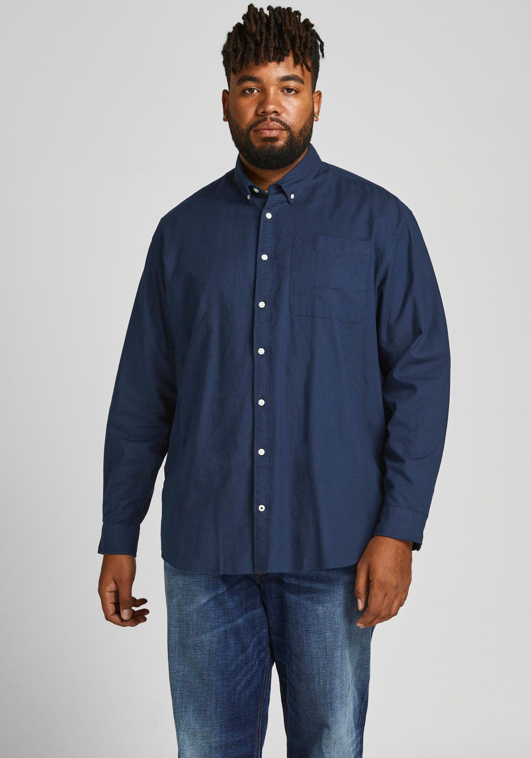 Jack & Jones PlusSize Langarmhemd OXFORD SHIRT