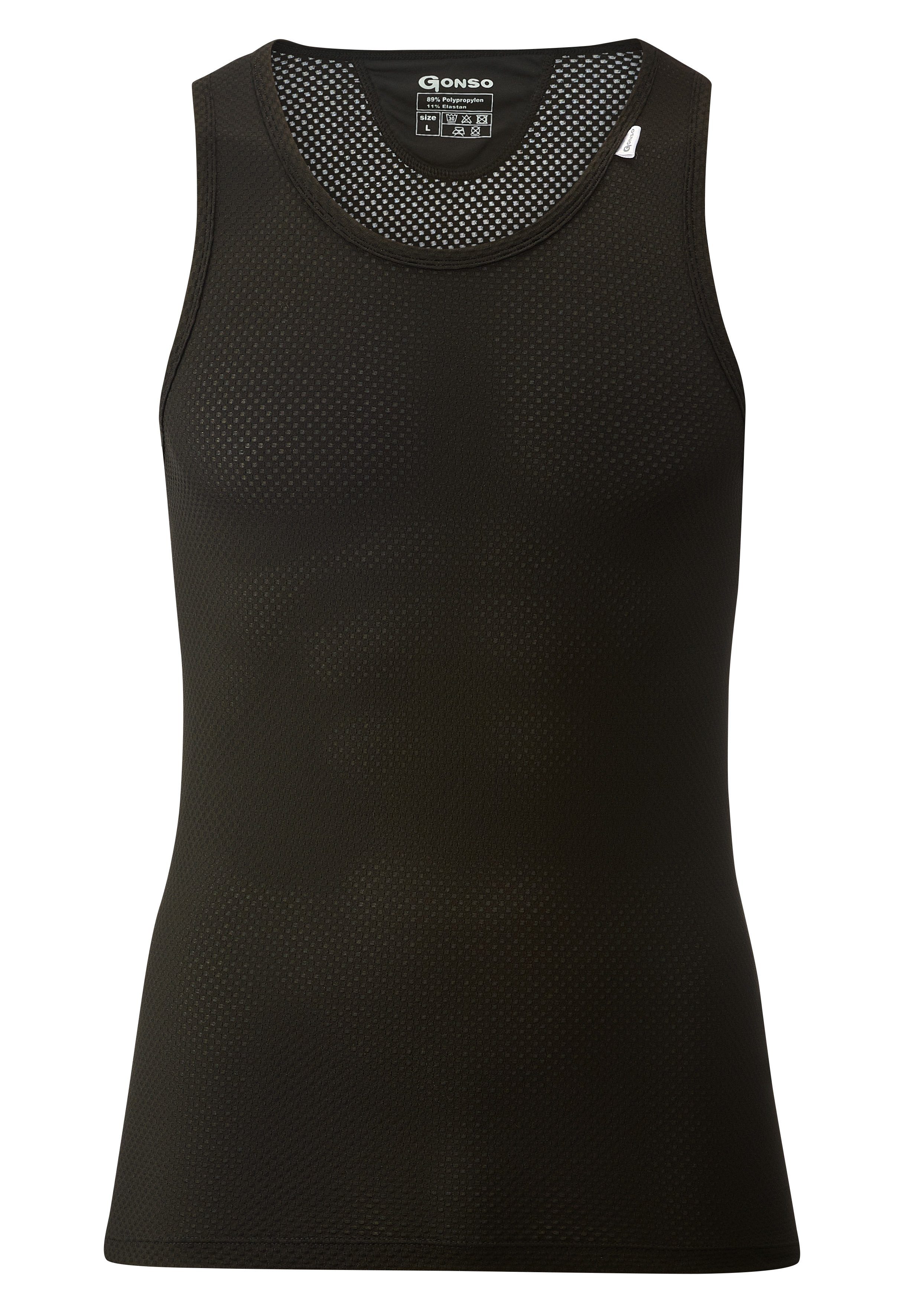 Gonso Funktionsshirt Base Shirt Sleeveless M Herren Fahrrad-Unterhemd, elastisch und atmungsaktiv Rundhals Radshirt