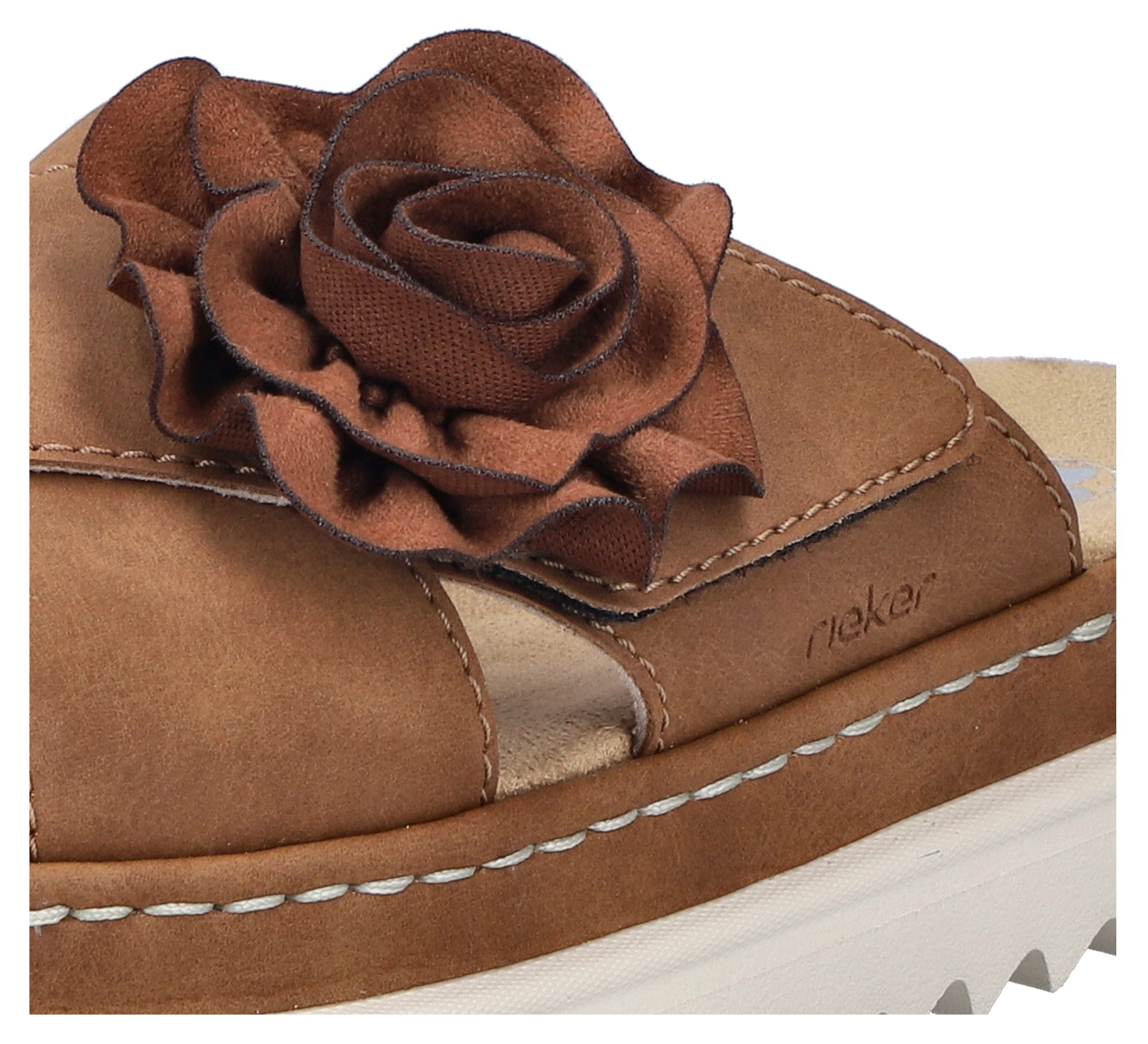 Rieker Pantolette Sommerschuh, Strandschuh, Urlaubschuh mit praktischem Kle günstig online kaufen