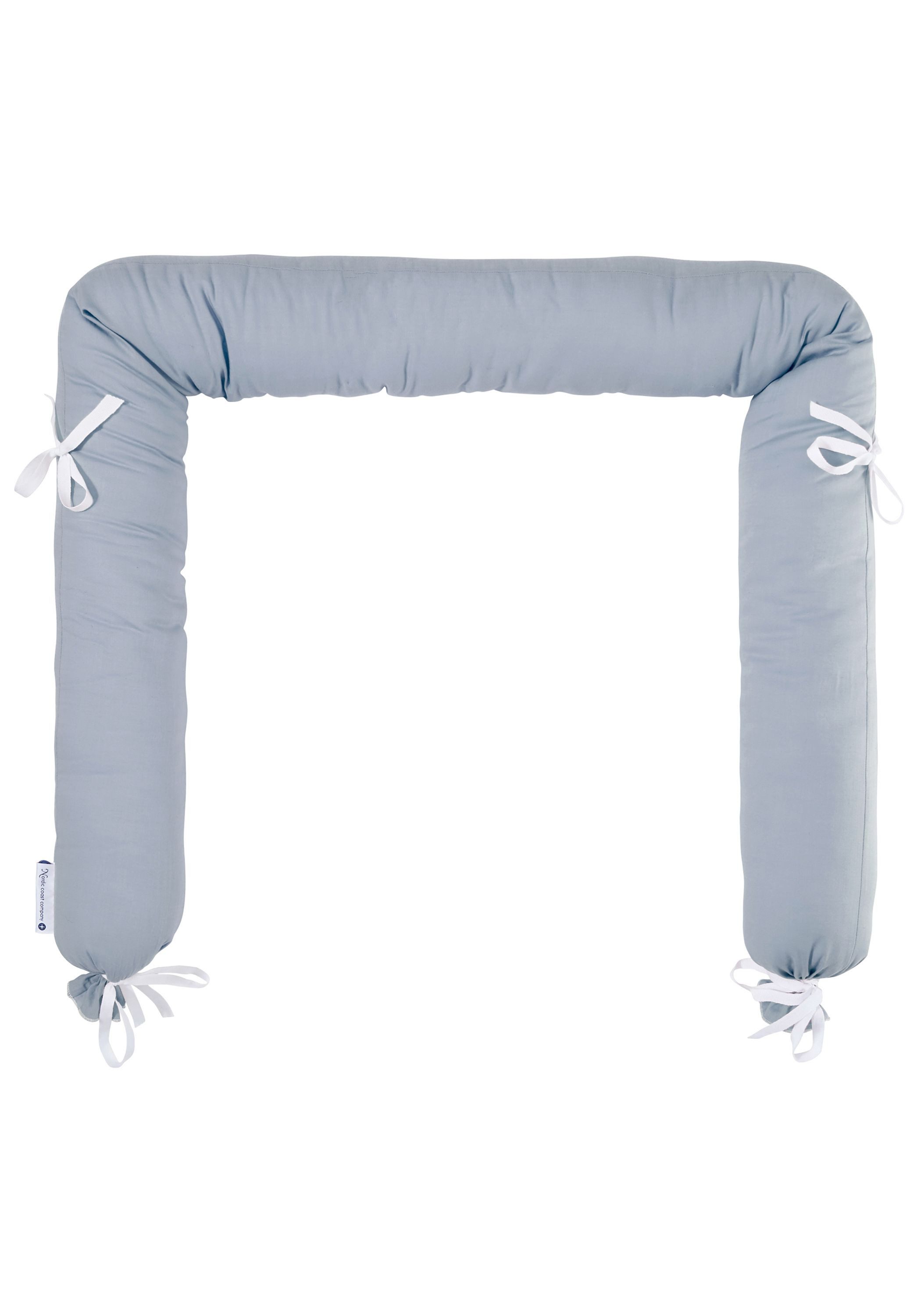 Nordic Coast Company Nestchenschlange, Sicher venäht, passt ins Kinderbett, Kinderwagen, Premium Baumwolle