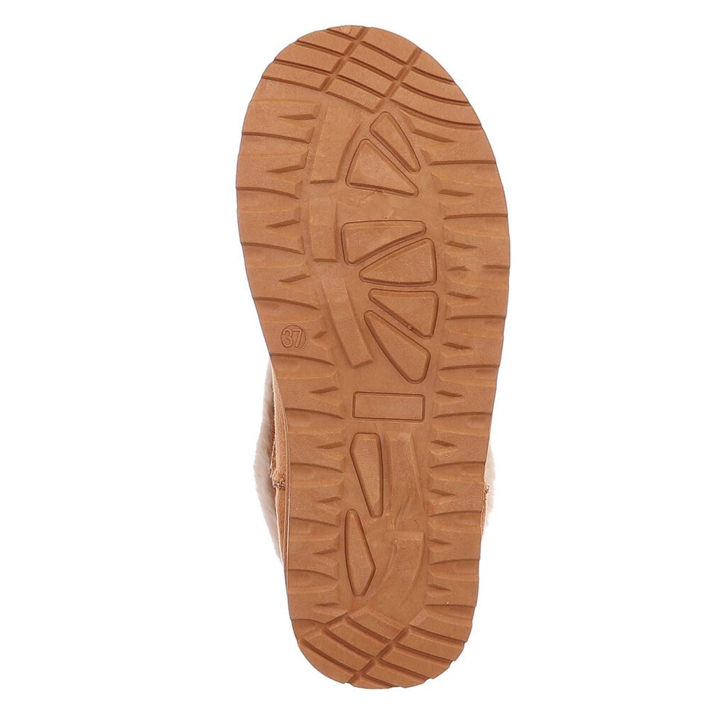 Ital-Design Damen Snowboots Freizeit Snowboots (88460408) Flach Flache Stiefeletten in Camel – Bild 3 von 5