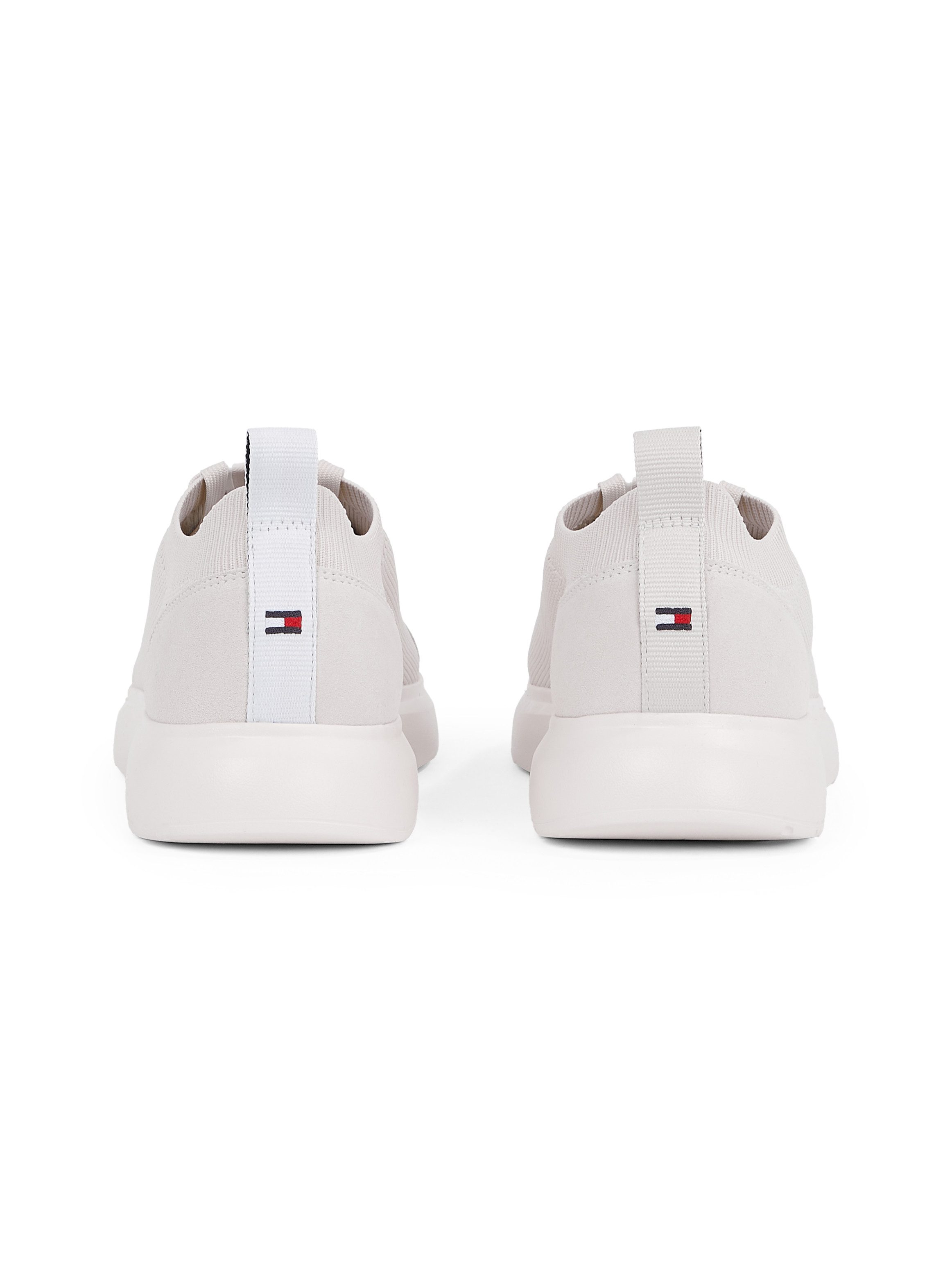 Tommy Hilfiger LIGHT CUPSOLE KNIT SEASONAL Sneaker, Freizeitschuh, Halbschuh, Schnürschuh mit Logoschriftzug