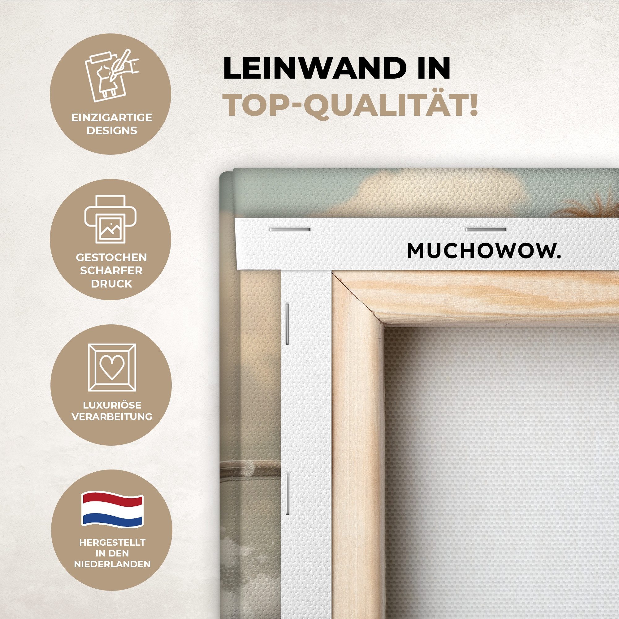 OneMillionCanvasses® Leinwandbild Hund - Bad - Tiere - Schaumstoff, Fotodru günstig online kaufen