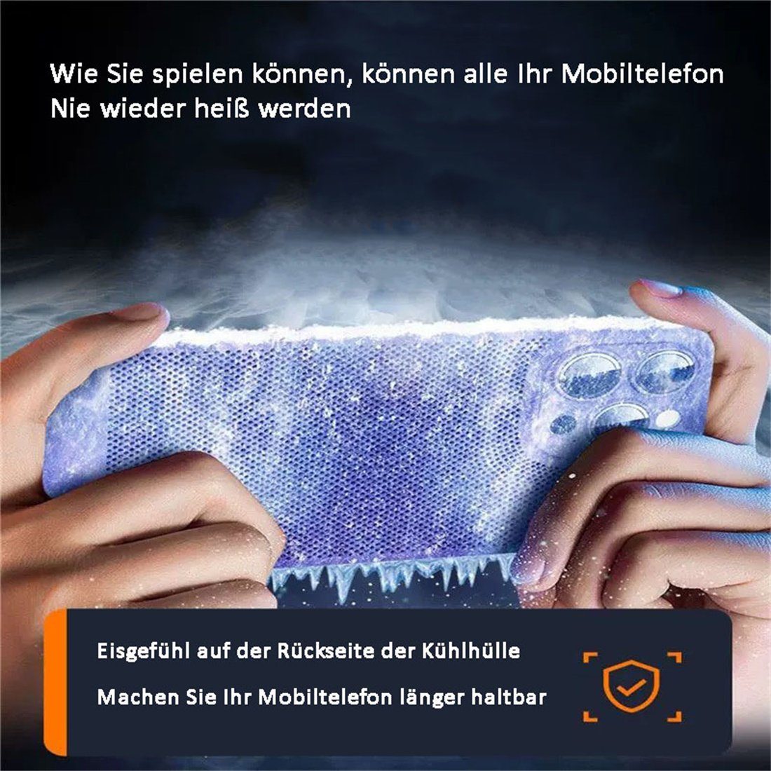 DÖRÖY Handytasche Hülle für Atmungsaktive Schutzhülle Wärmeschutzhülle, iPhone Schwarz 14Pro