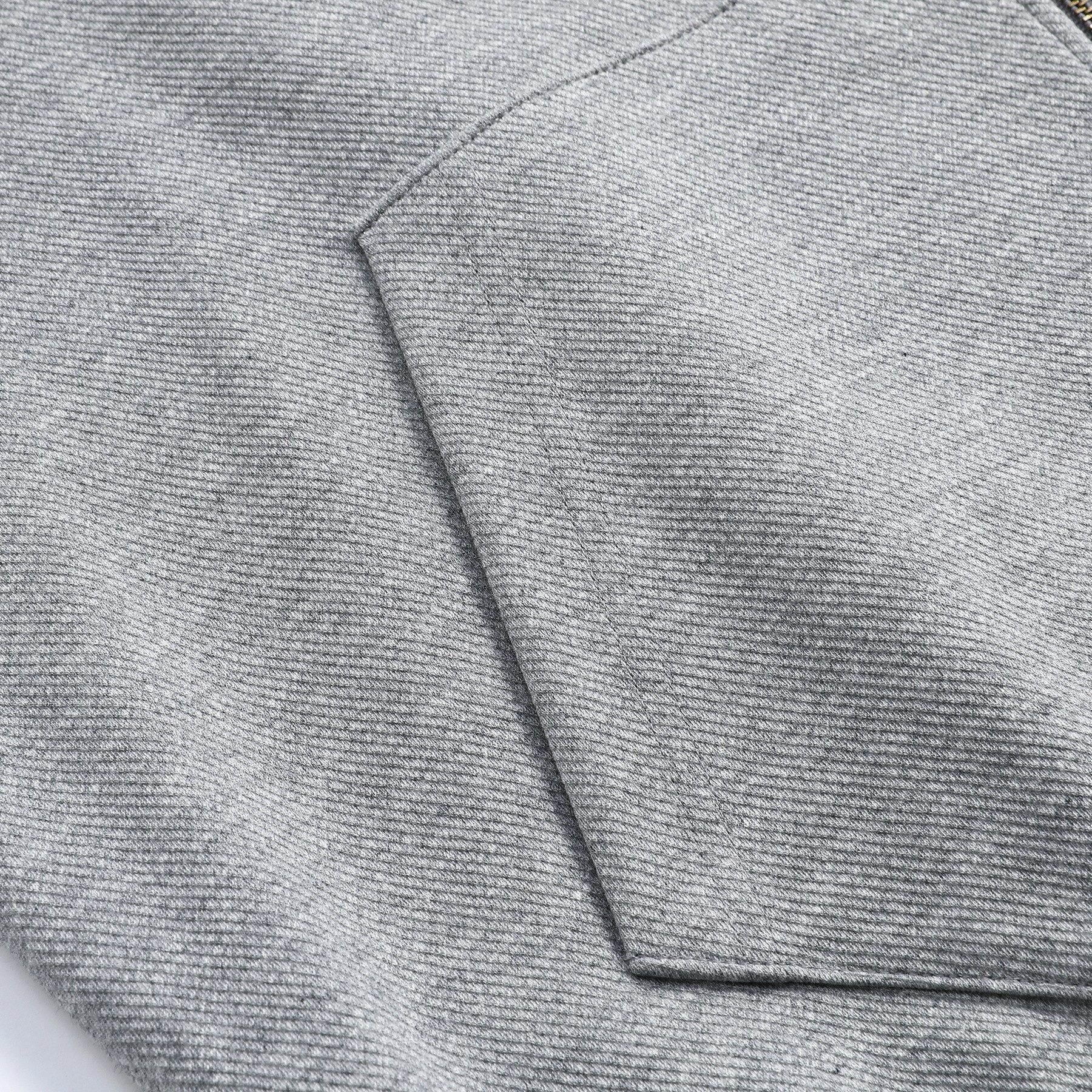 Allthemen Sweatjacke Herren mit Stehkragen Freizeitjacke Baumwolle Jacke für Herbst – Bild 5 von 5
