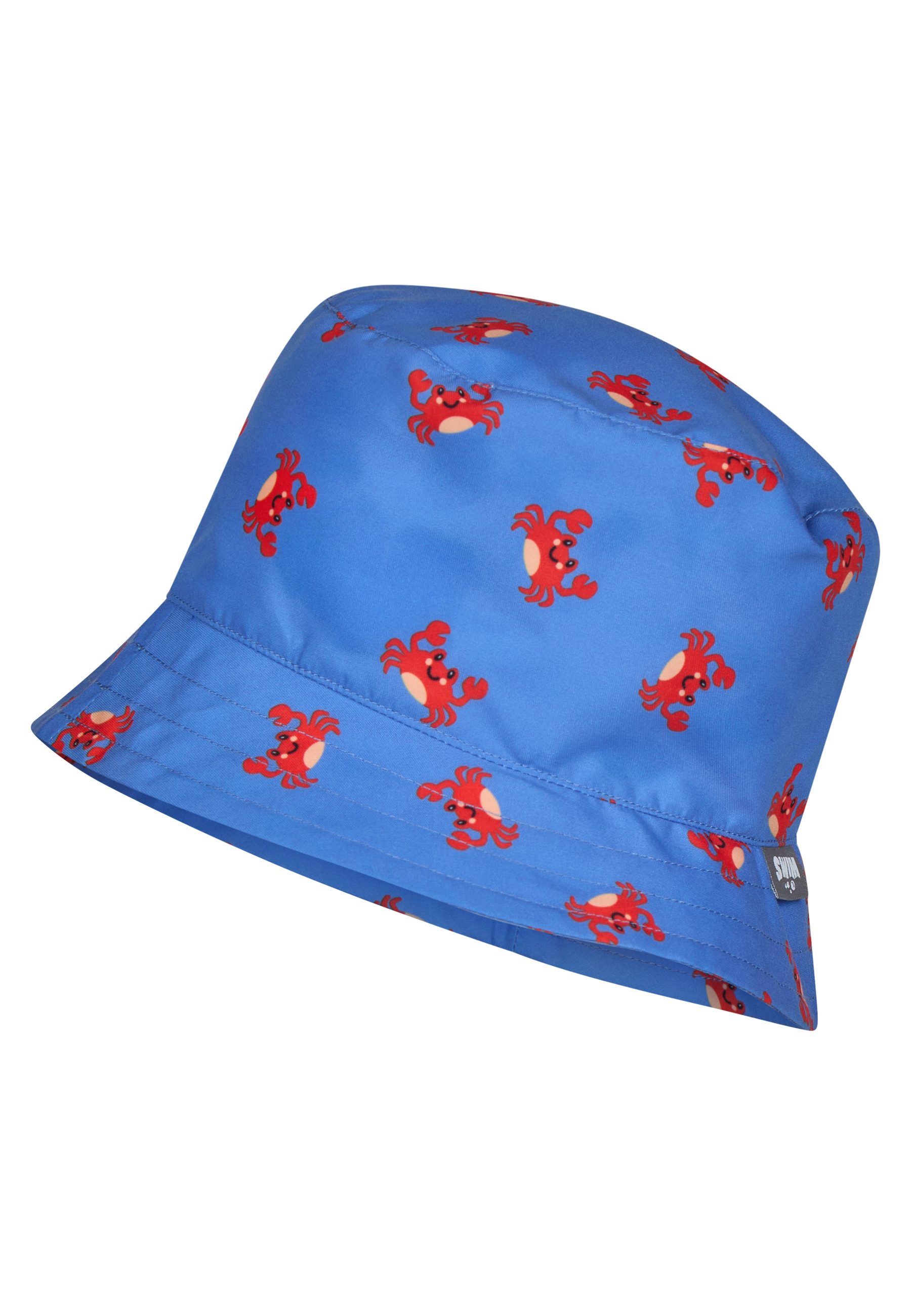 Sterntaler® Sonnenhut UV-Schutz 50+ Bade Fischerhut Krabbe (1-St) Fischerhut aus Bademodenstoff mit Krabben-Muster