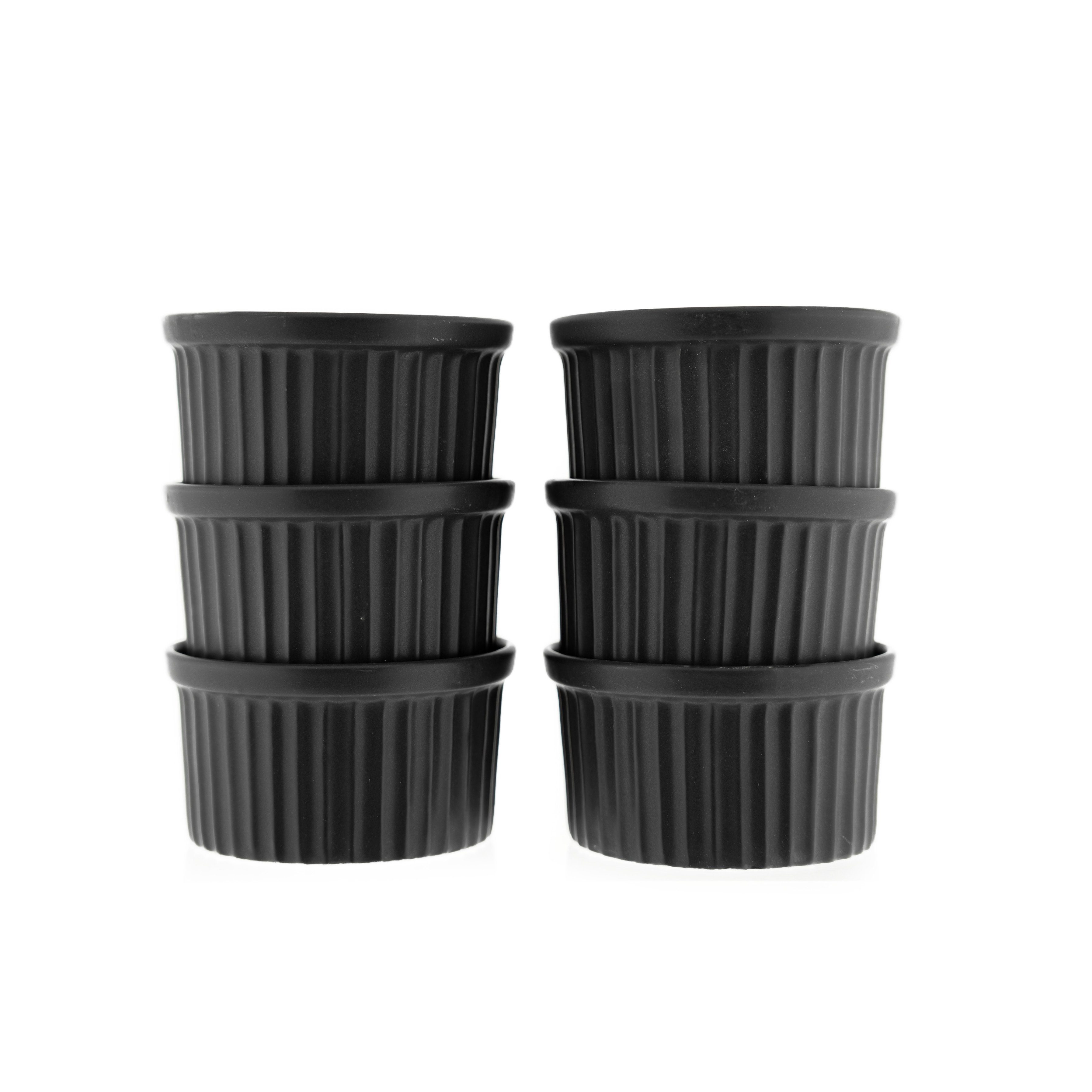 Almina Muffinform 6 Teiliges Muffinform-Set Schale aus Porzellan Rund 180 ml