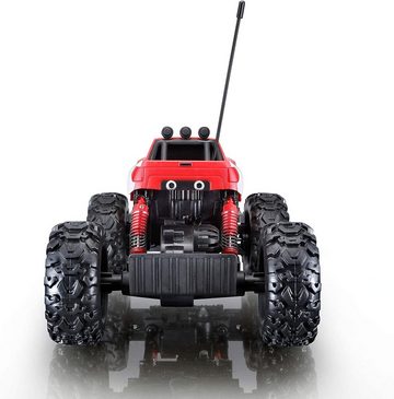 Maisto Tech RC-Monstertruck Ferngesteuertes Auto - Rock Crawler (rot, 32cm), Off-Road Series