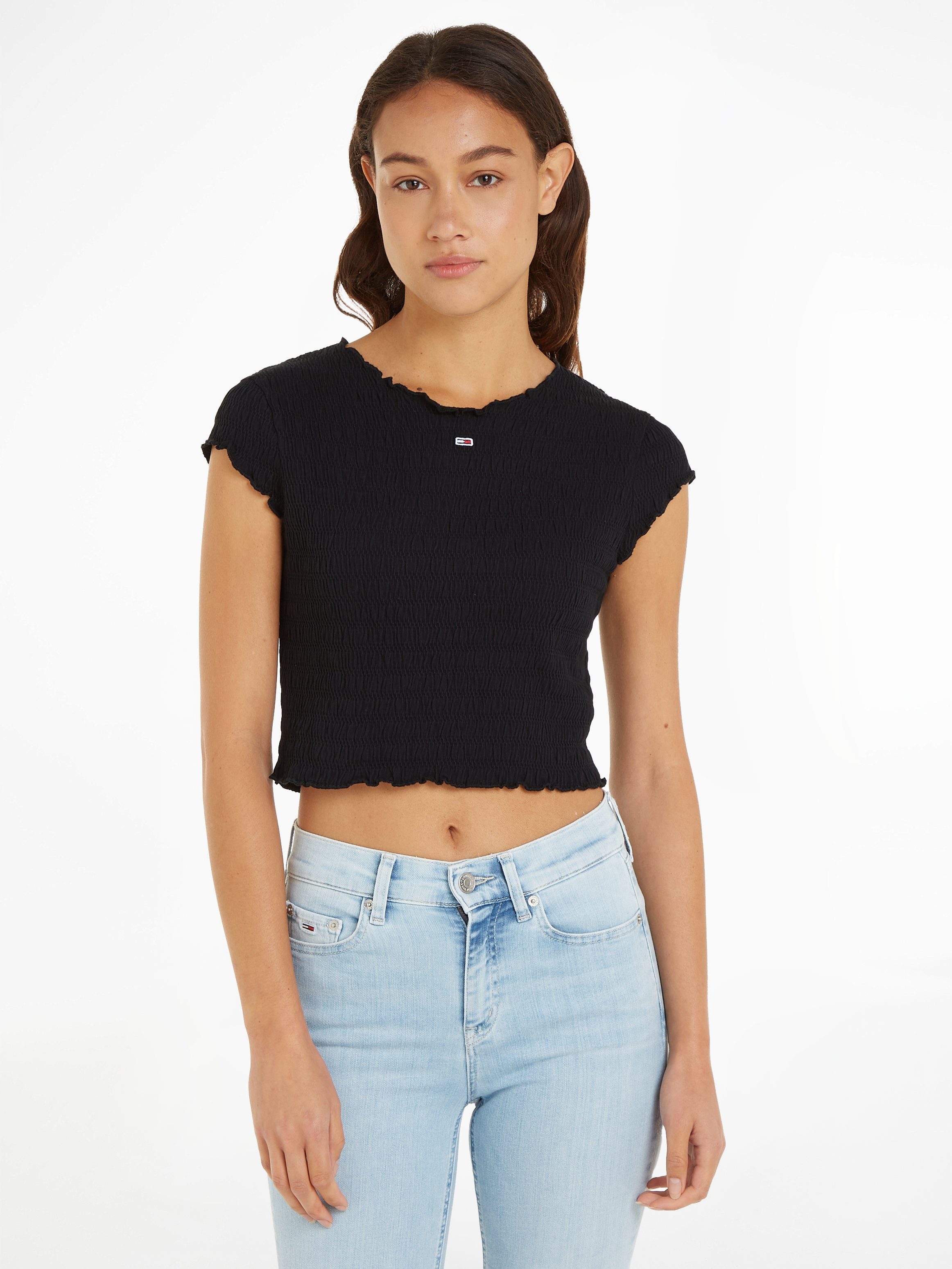 Tommy Jeans Rundhalsshirt TJW SLIM SMOCK günstig online kaufen