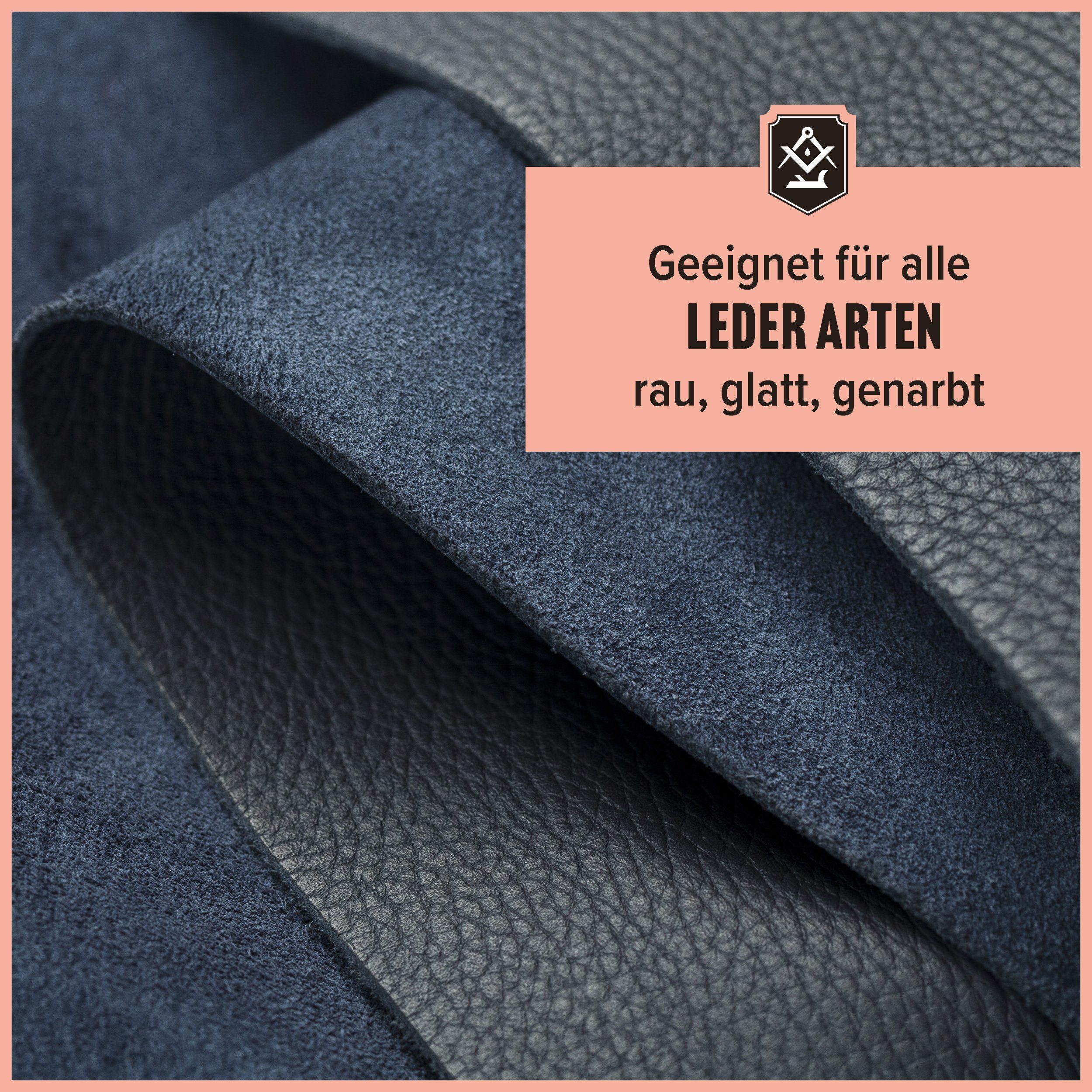 Leder - einfachen von Germany) Set + zweiteiliges Leder Schrader Lederreiniger Baumwolltuch Made in - Reinigung/Pflege Reiniger (zur