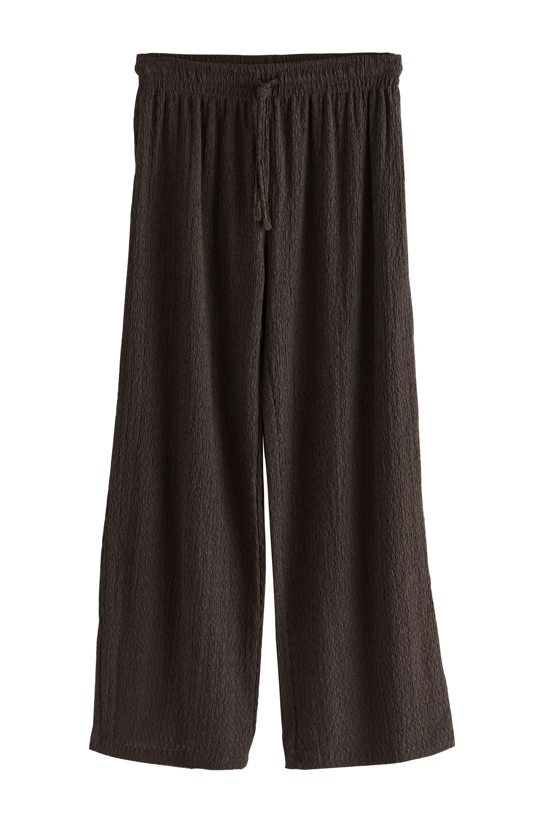 Next Palazzohose Strukturierte Hose mit weitem günstig online kaufen