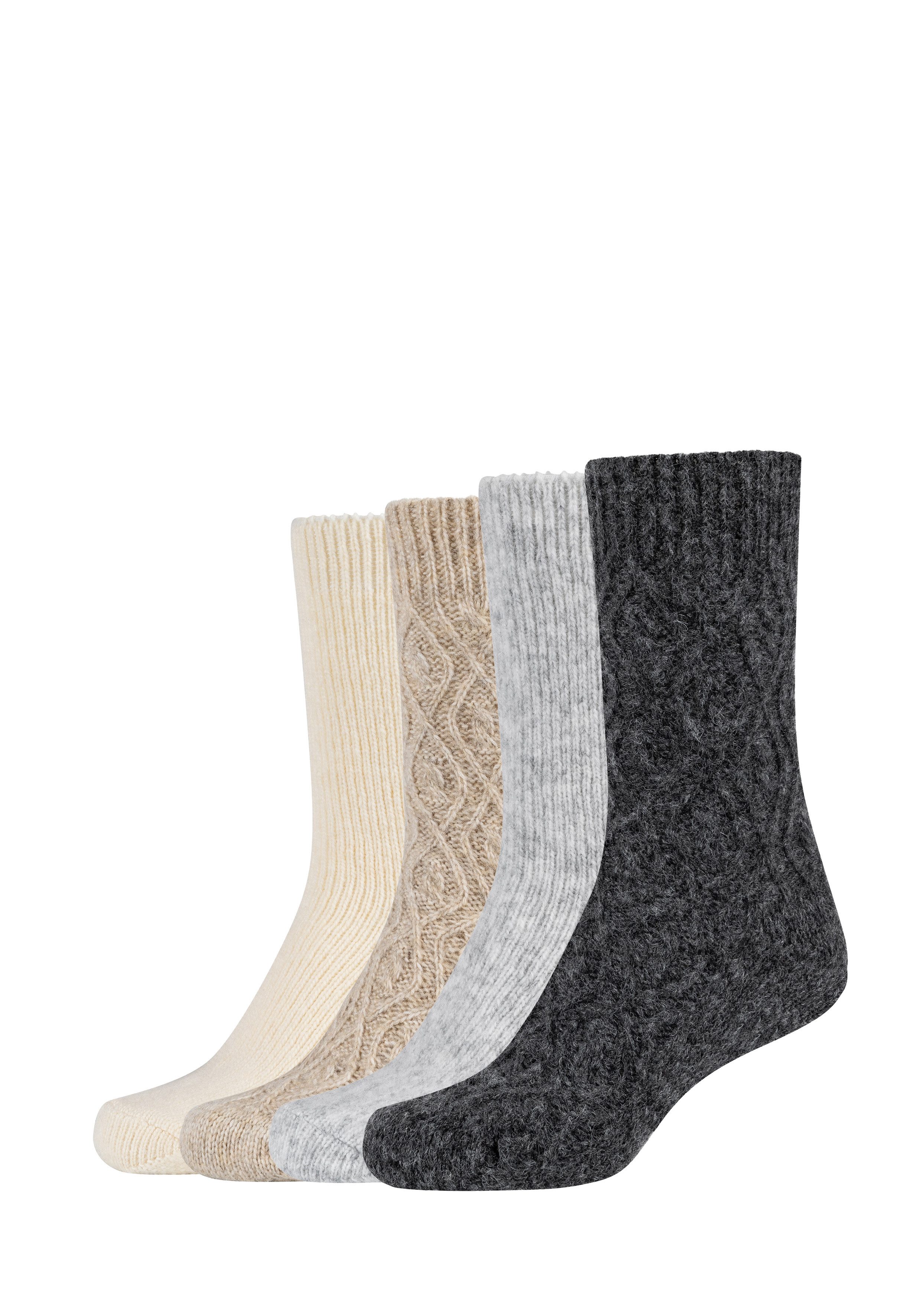 s.Oliver Socken warm & cozy (4-Paar) mit elastischem Bund günstig online kaufen