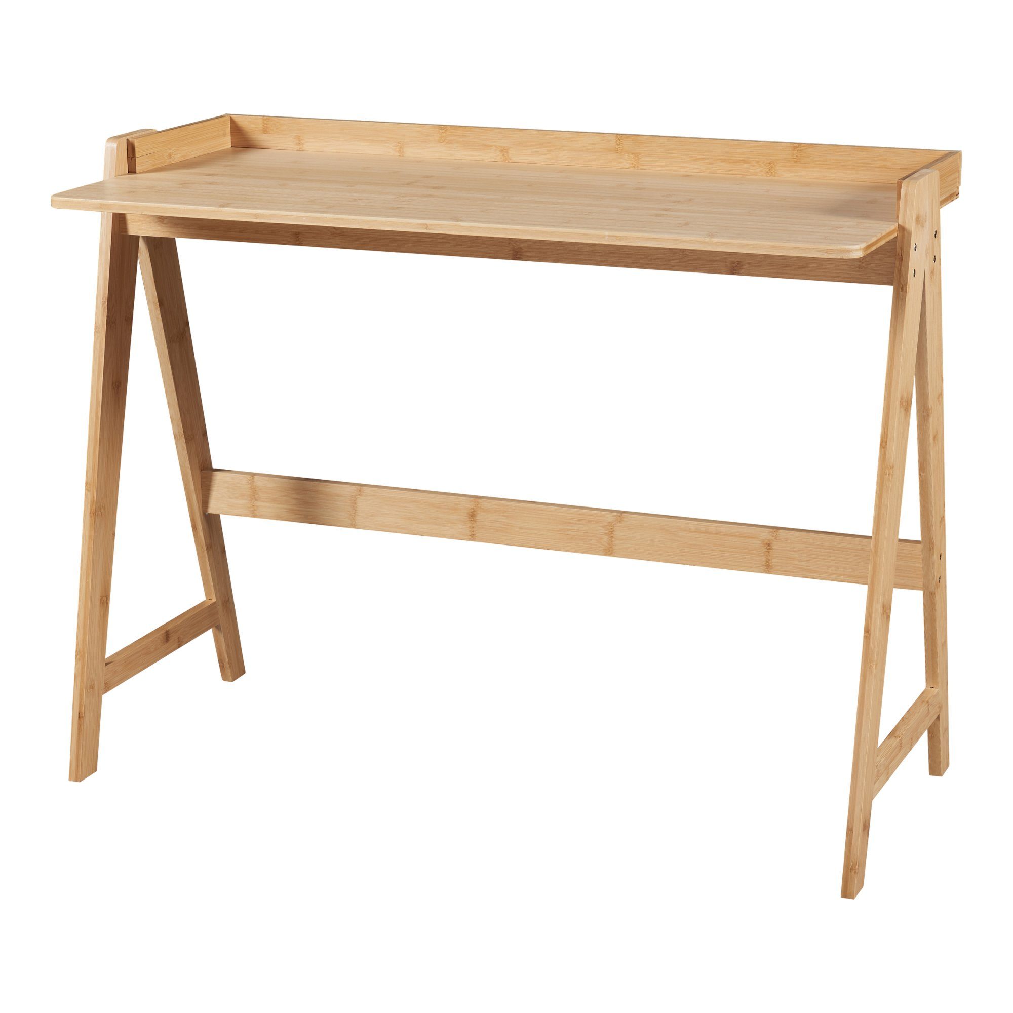 en.casa Schreibtisch, »Härryda« Bambus 107x47x81cm Natur günstig online kaufen
