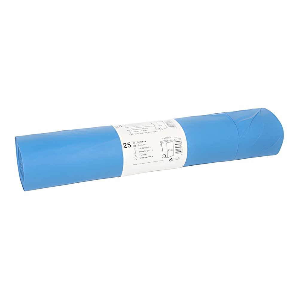 tradingbay24 Müllbeutel Müllsäcke, LDPE 120 l 110 cm x 70 cm blau 28 my 250 Stk