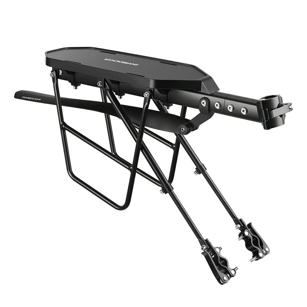 ROCKBROS Fahrrad-Gepäckträger Hinterradgepäckträger Lastenträger Packtaschenträger (Spar-Set, 1-St., 54 x 27,5 x 14 cm robust), 25 kg Tragkraft, Schnellmontage, Schutzblech