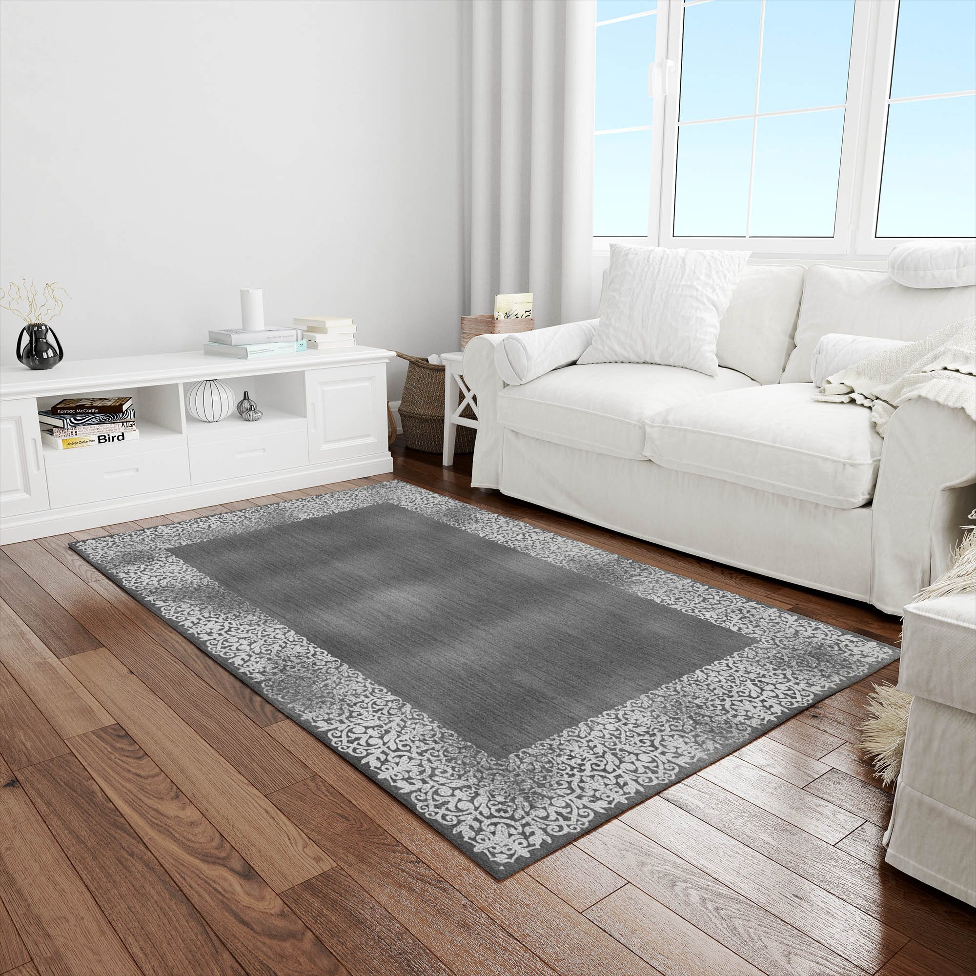 Jungengel Teppich Orientalischer Teppich in Grau günstig online kaufen