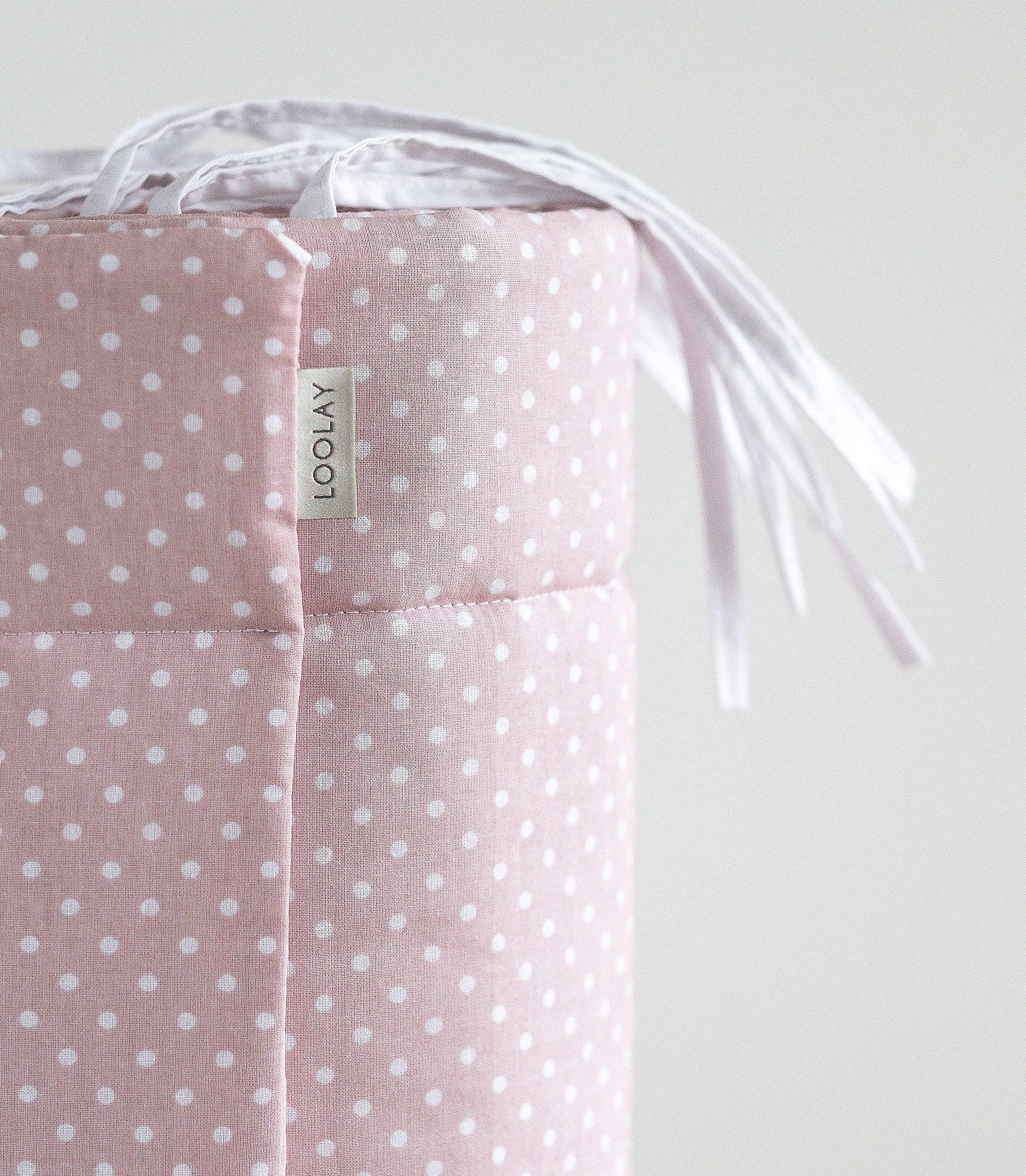 Loolay Bettnestchen 2026 TREND Muster Babybett BETTUMRANDUNG 420, 360, 210, 180 x 30cm, (Neugeborene Baby Erstausstattung PREMIUM Geschenk HASE, ROSE, IGEL, HERZ, Bärchen, Babybett Umrandung Kopfschutz Nestchen Babynest für Mädchen und Junge), 100% Europäische Stoffe und Kleinserien-Nähen! Geschenk!