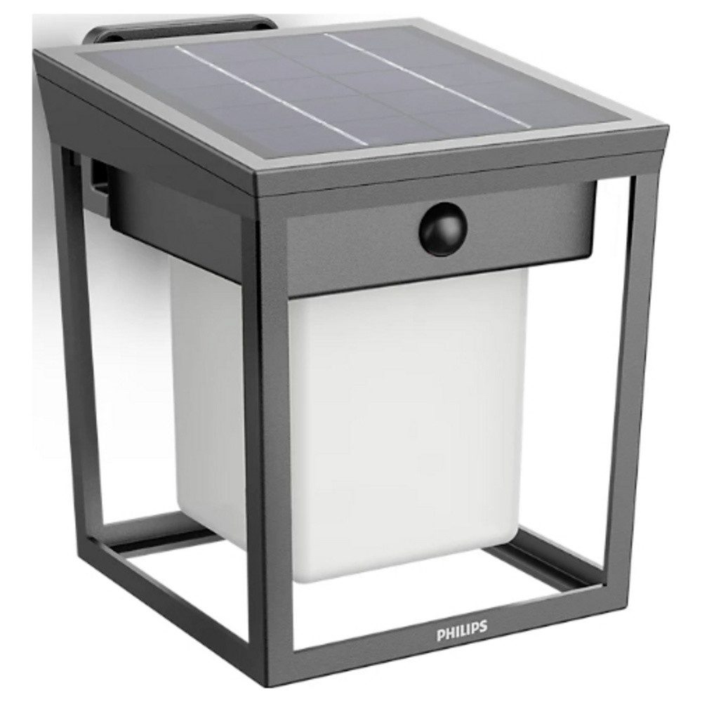 Philips Außen-Wandleuchte Philips LED Blaise 929004631501 Solar-Außenwandleuchte mit Bewegungsme