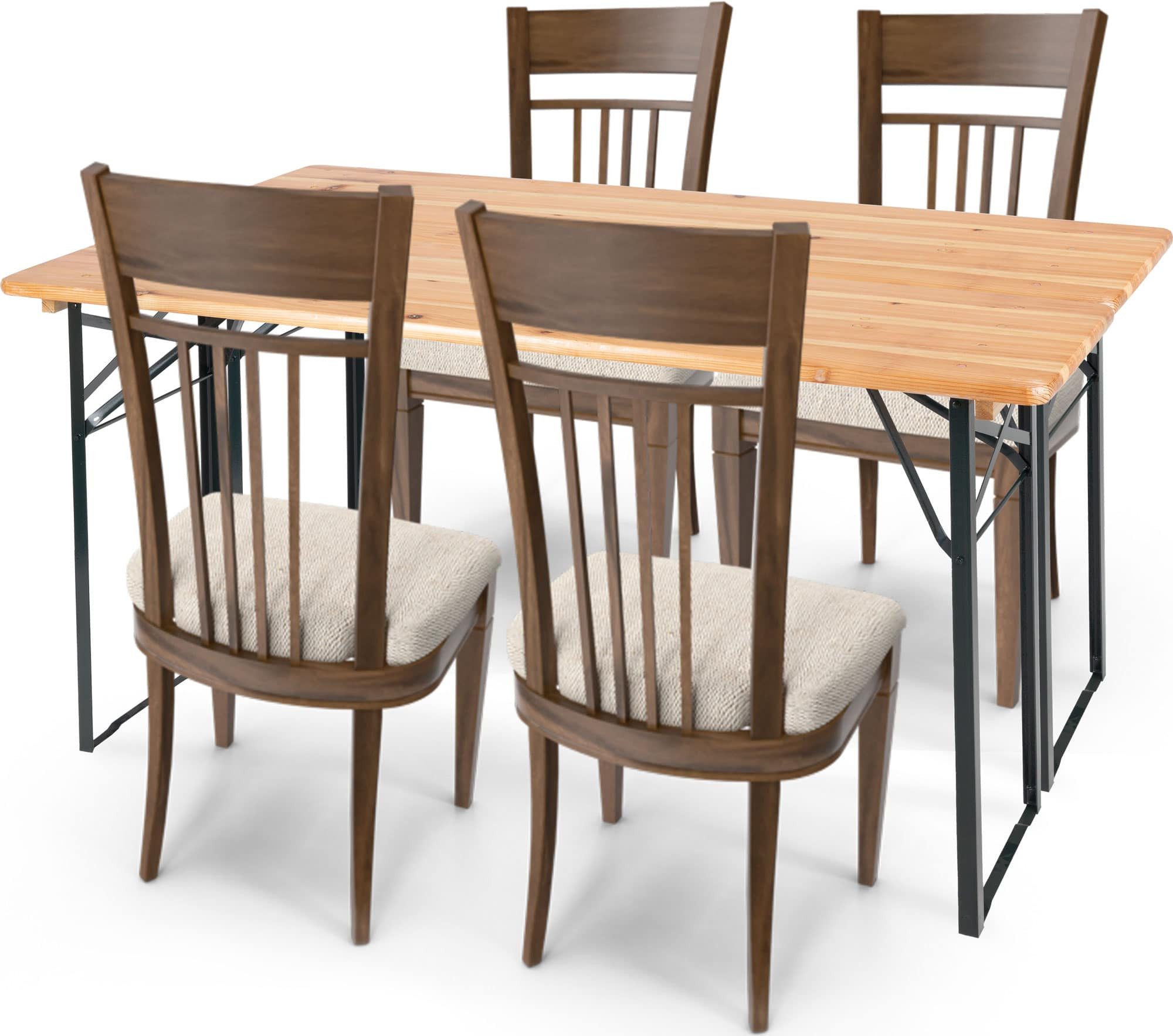 Stagecaptain Bierzeltgarnitur BBT-170 Hirschgarten Bierzelttisch 170 cm Nat günstig online kaufen