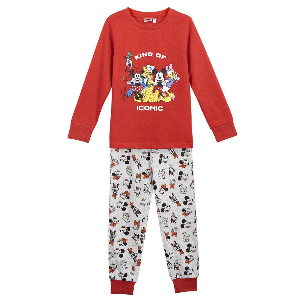 Cerda Pyjama Disney Mickey Mouse Langarm Single Jersey Baumwolle Schlafanzug