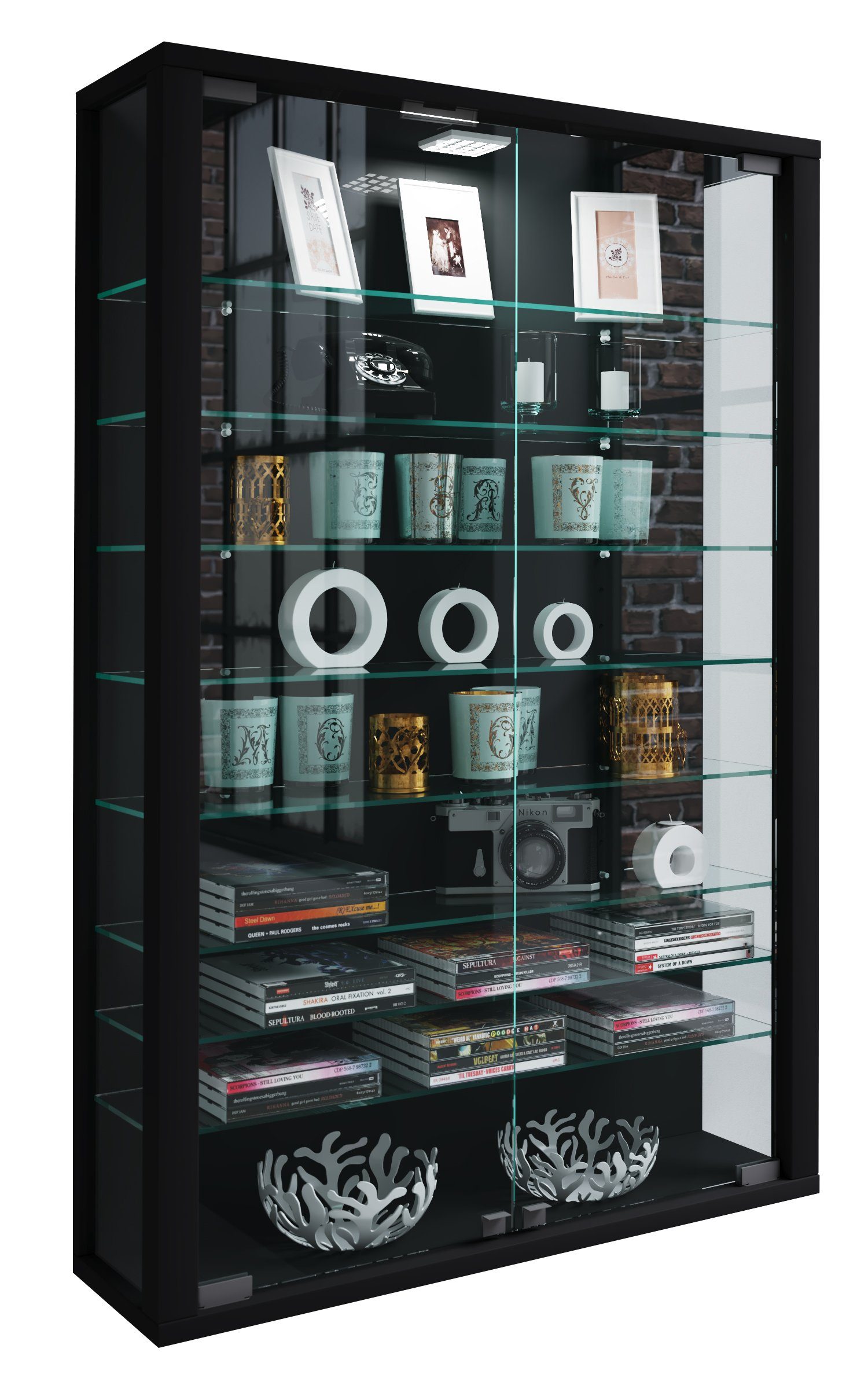 VCM Hängevitrine Wandvitrine Hängevitrine Glasvitrine Vitrosa Mini günstig online kaufen