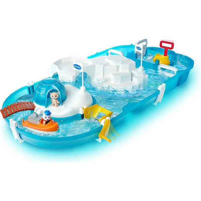 Aquaplay Wasserbahn Polar mit Eisberg, Stausee Rampe Spielfigur Farbwechsel-Funktion