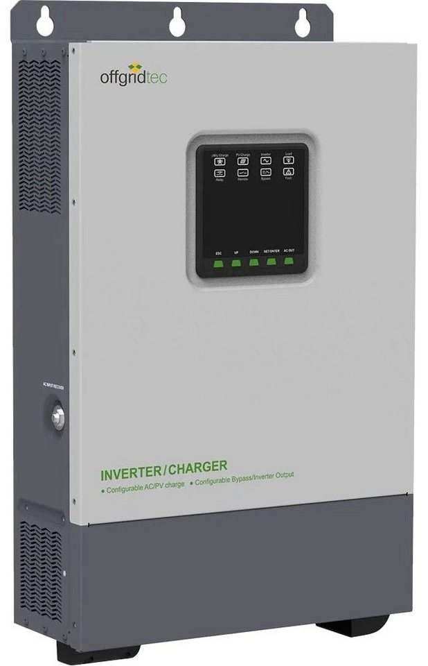 offgridtec Wechselrichter IC-24/3000/100/80 Kombi 3000W Wechselrichter  100A, mit MPPT Laderegler 80A Ladegerät 24V 230V