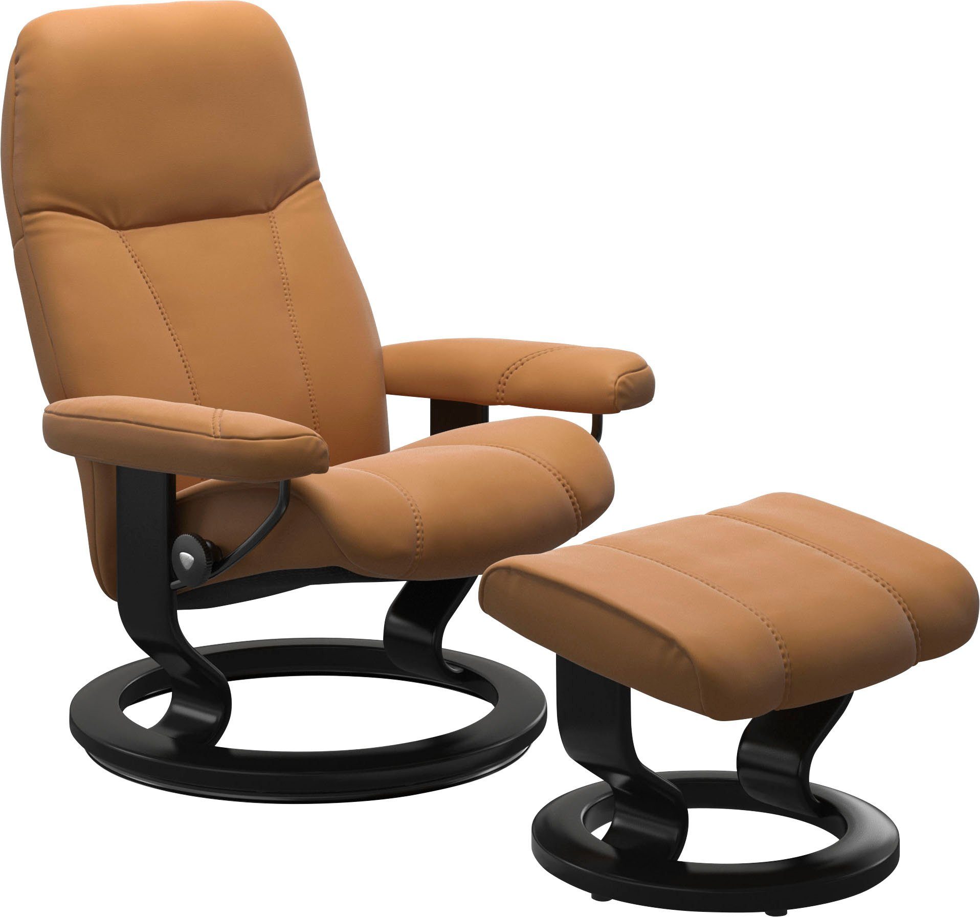 Stressless® Relaxsessel Consul, Schwarz Base, Größe mit S, Classic Gestell