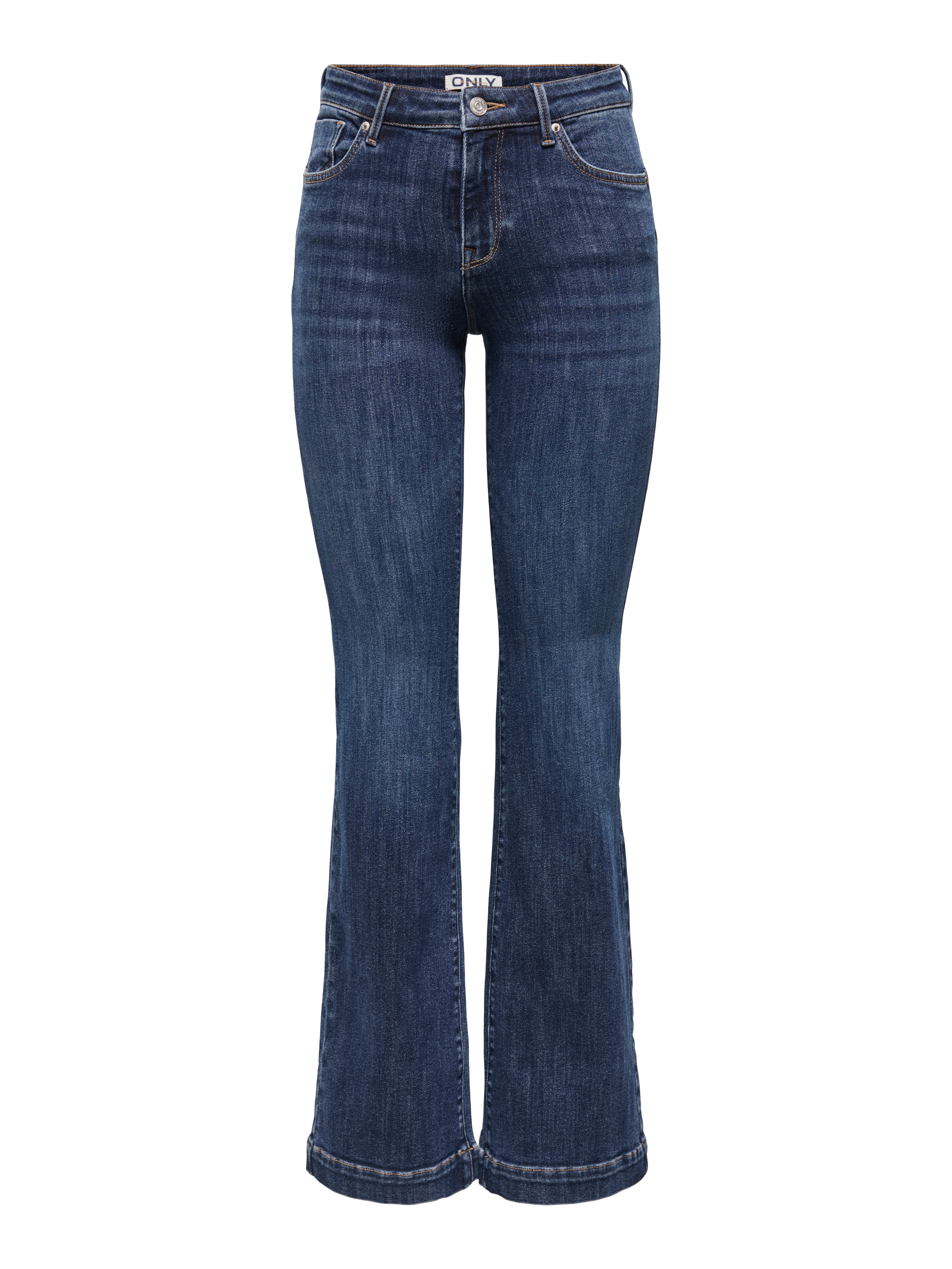 ONLY Bootcut-Jeans ONLPOWER MID FLARED PUSHUP DNM GEN332 günstig online kaufen