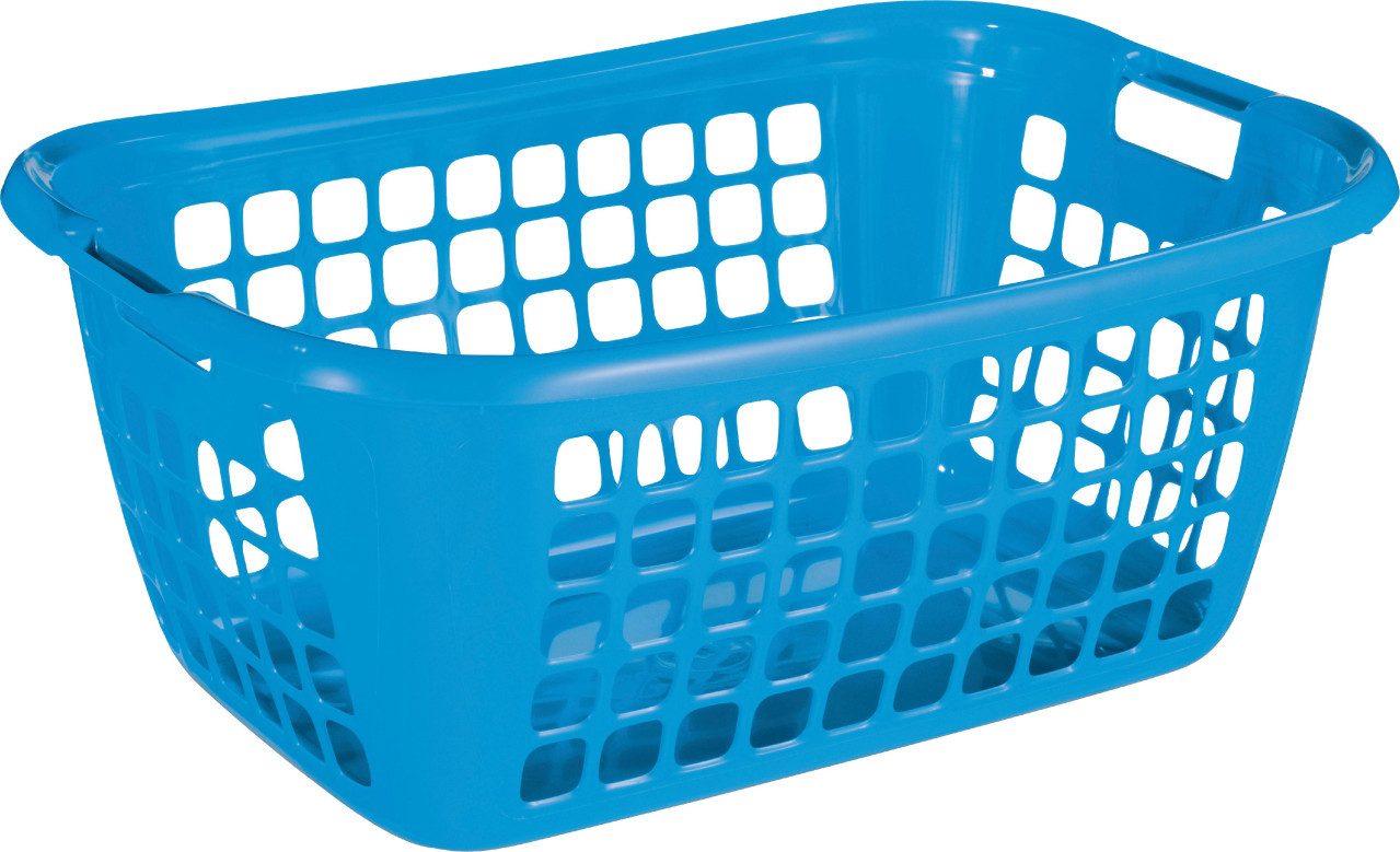 Wäschekorb Sunware Wäschekorb Basic 79L blau 65 x 45 x 27 cm